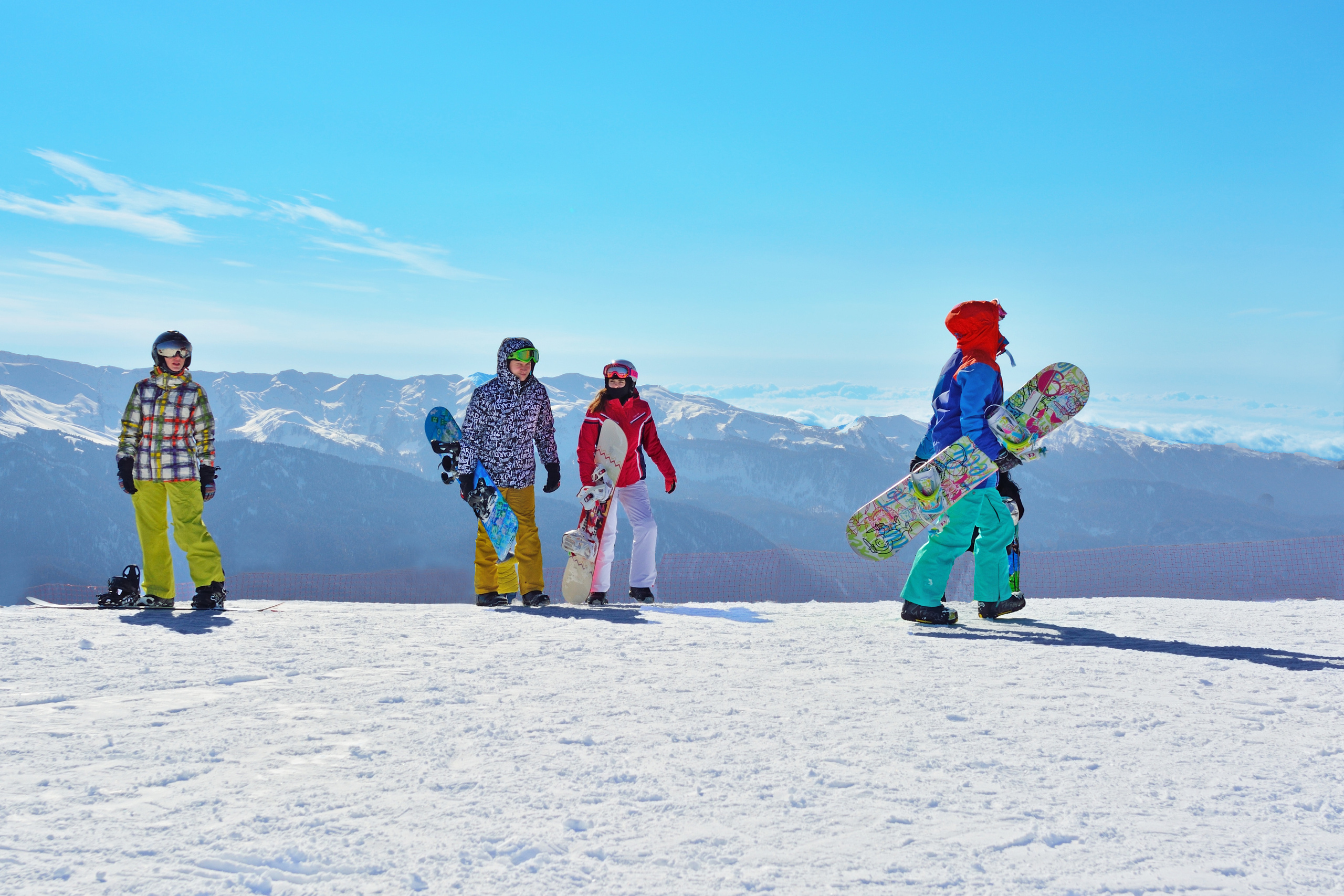 Сноуборд в горах Кавказа, Красная Поляна