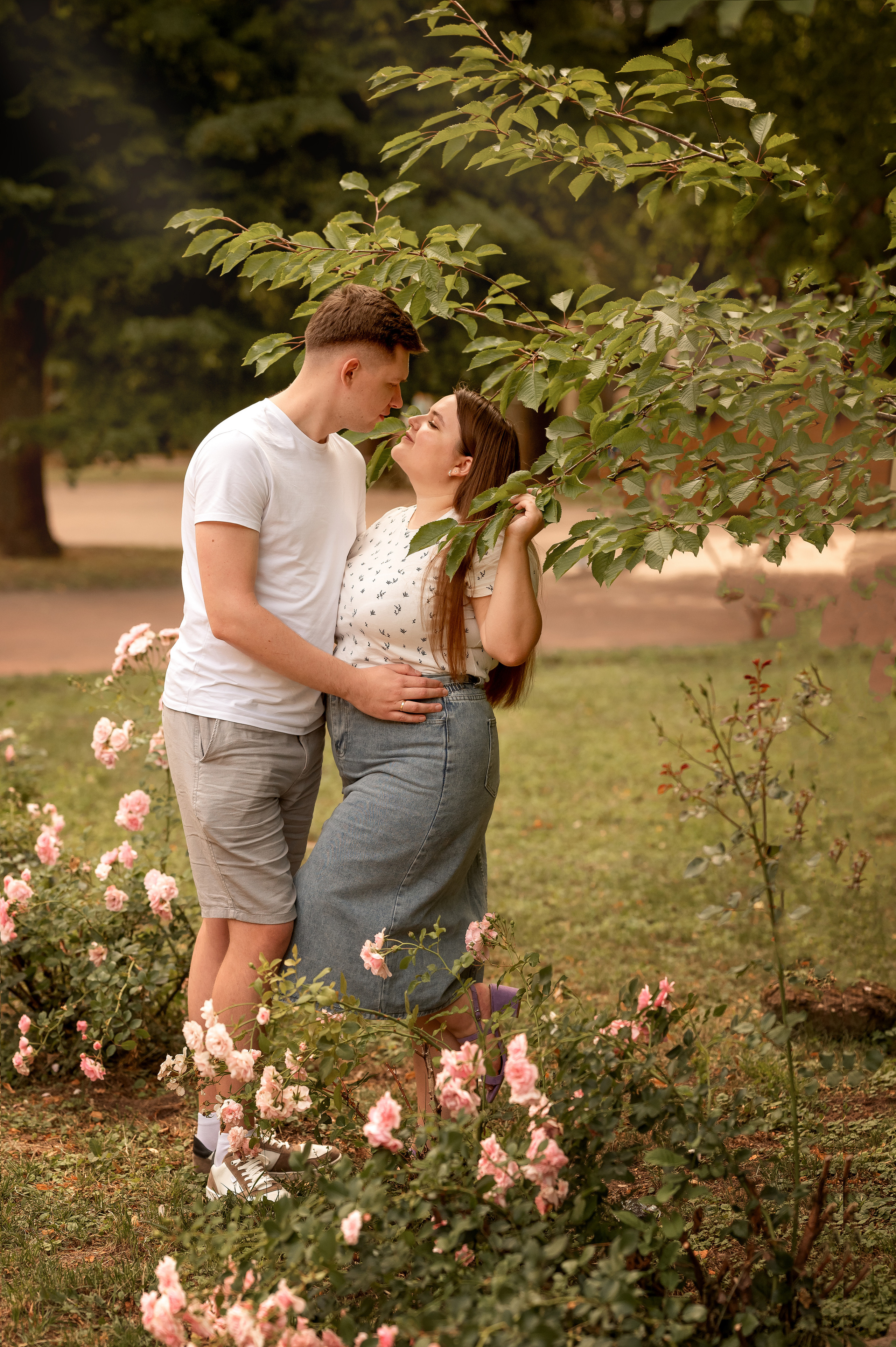 #фотосессия семейной пары на природе. Фотограф новорождённых, семейный, школьный в городе Калуге Евгения