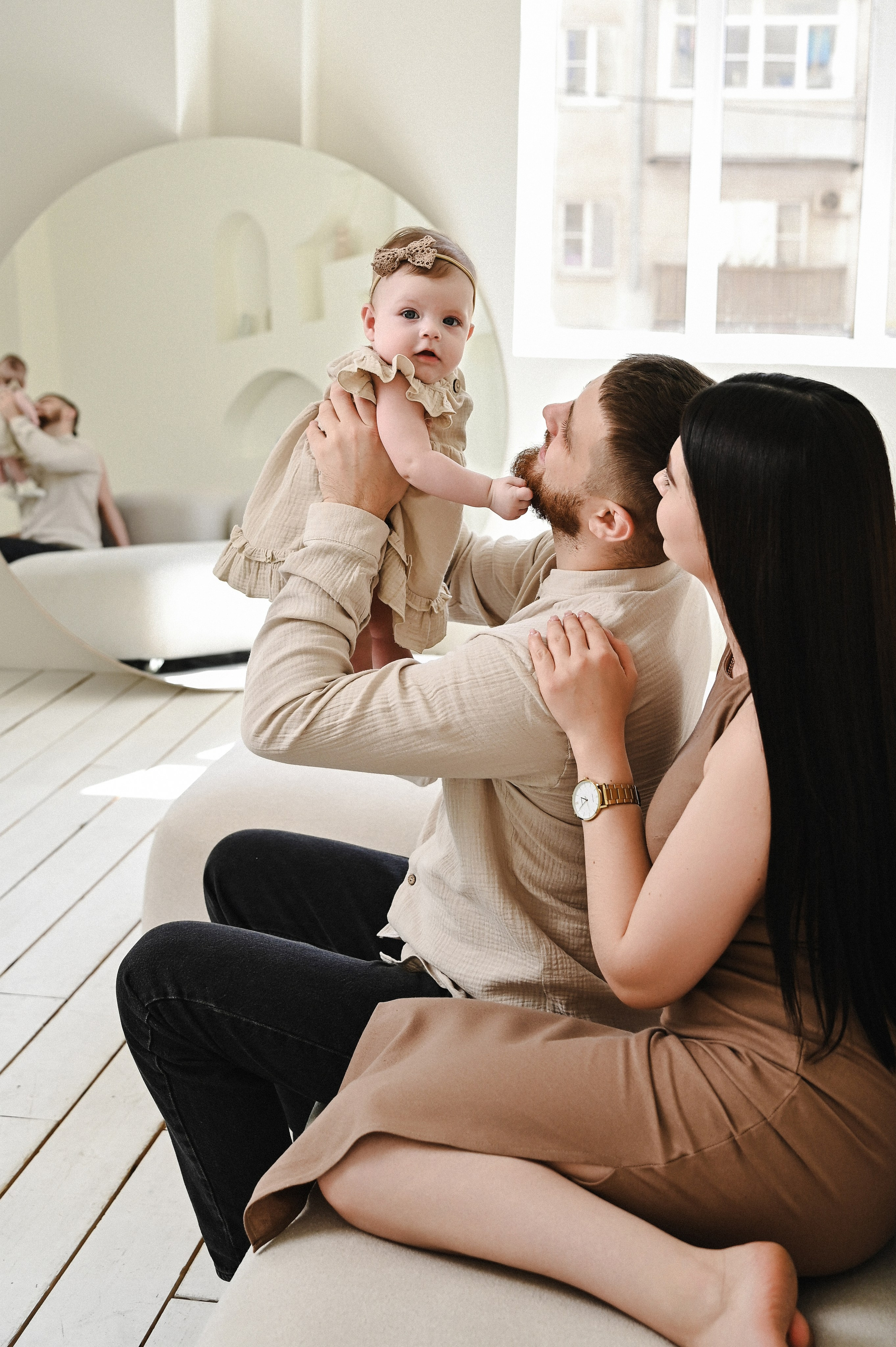 Семейная с маленькой Оливией. Фотограф Ярута Оксана / Ростов-на-Дону