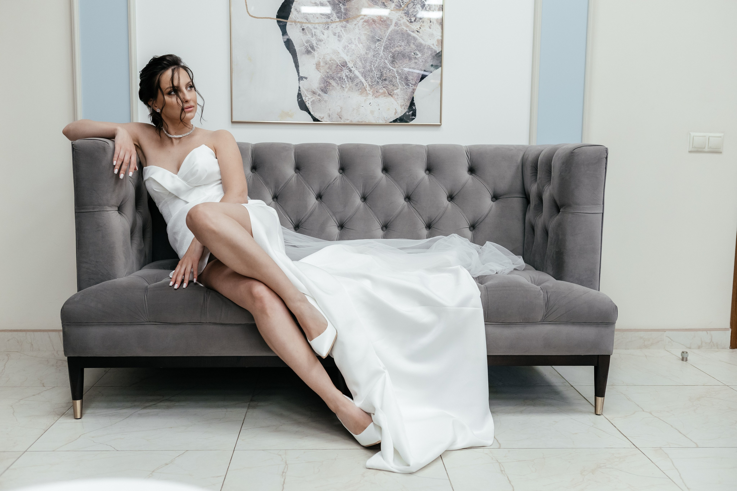 Свадебная фотосессия во Дворце бракосочетания № 4. Свадебный фотограф в Москве