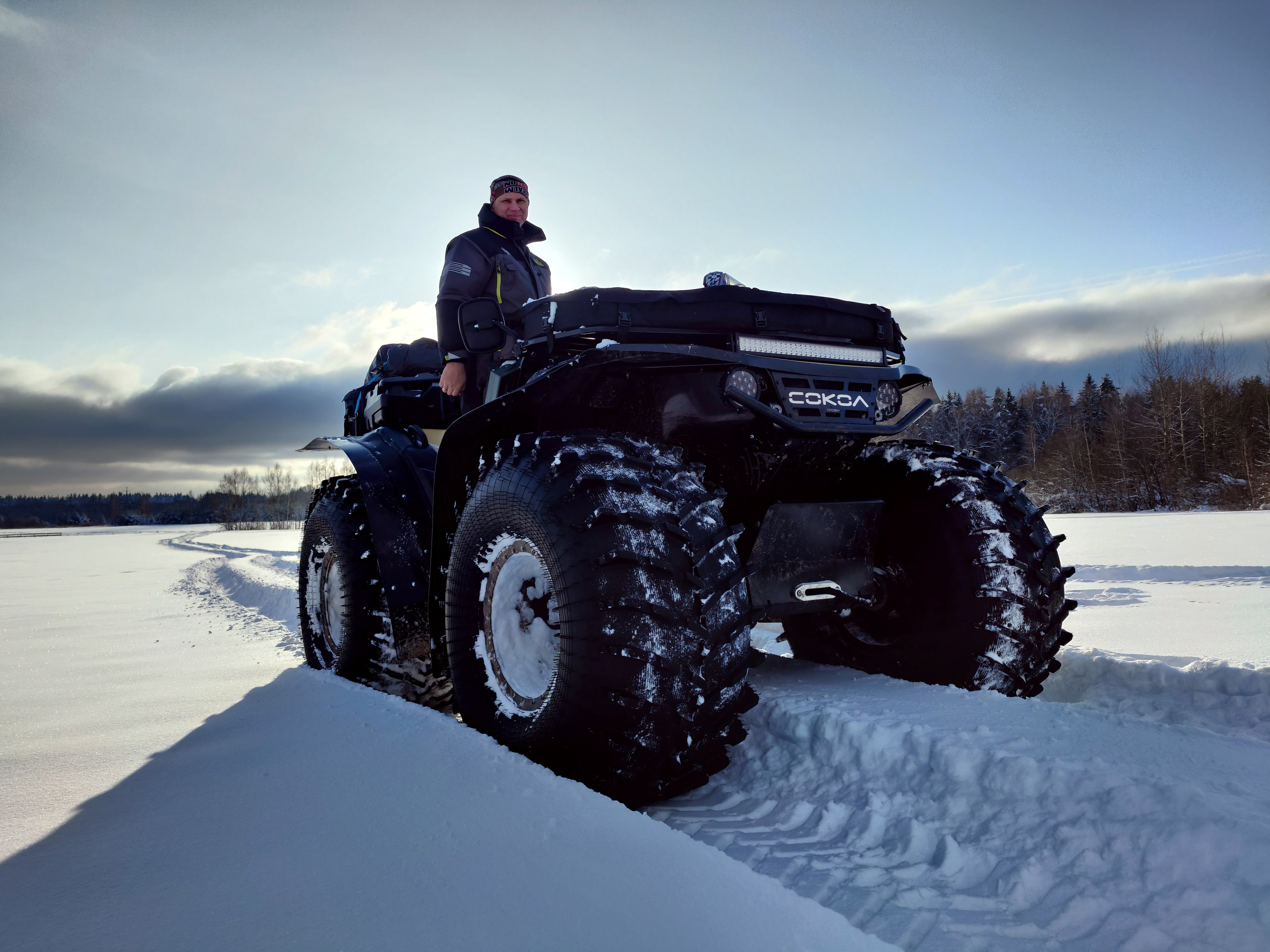 Съемка квадроциклов зимой в Подмосковье. Фотограф в походы