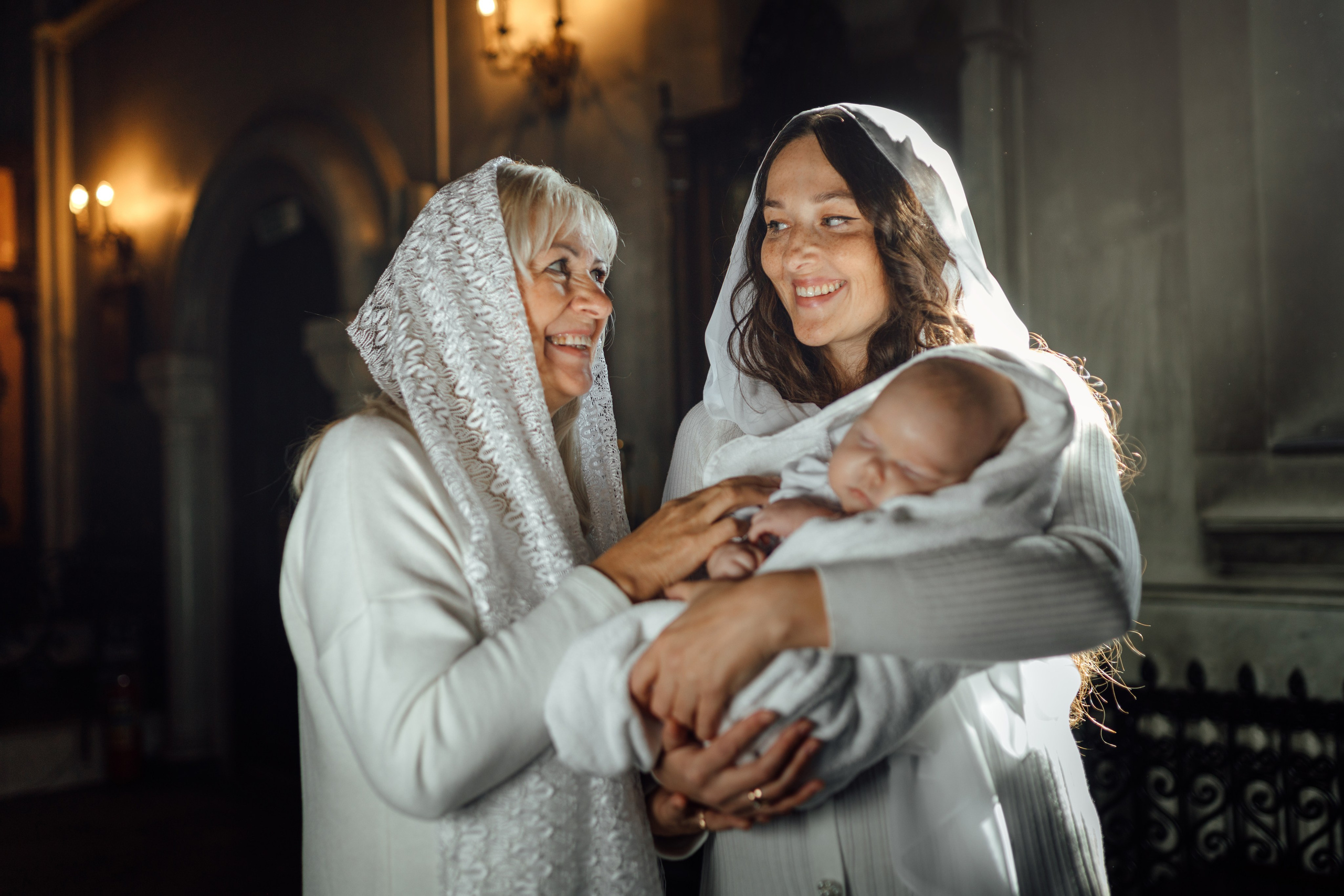 Крещение Тимура храм иконы Всех Скорбящих Радость, октябрь 2024