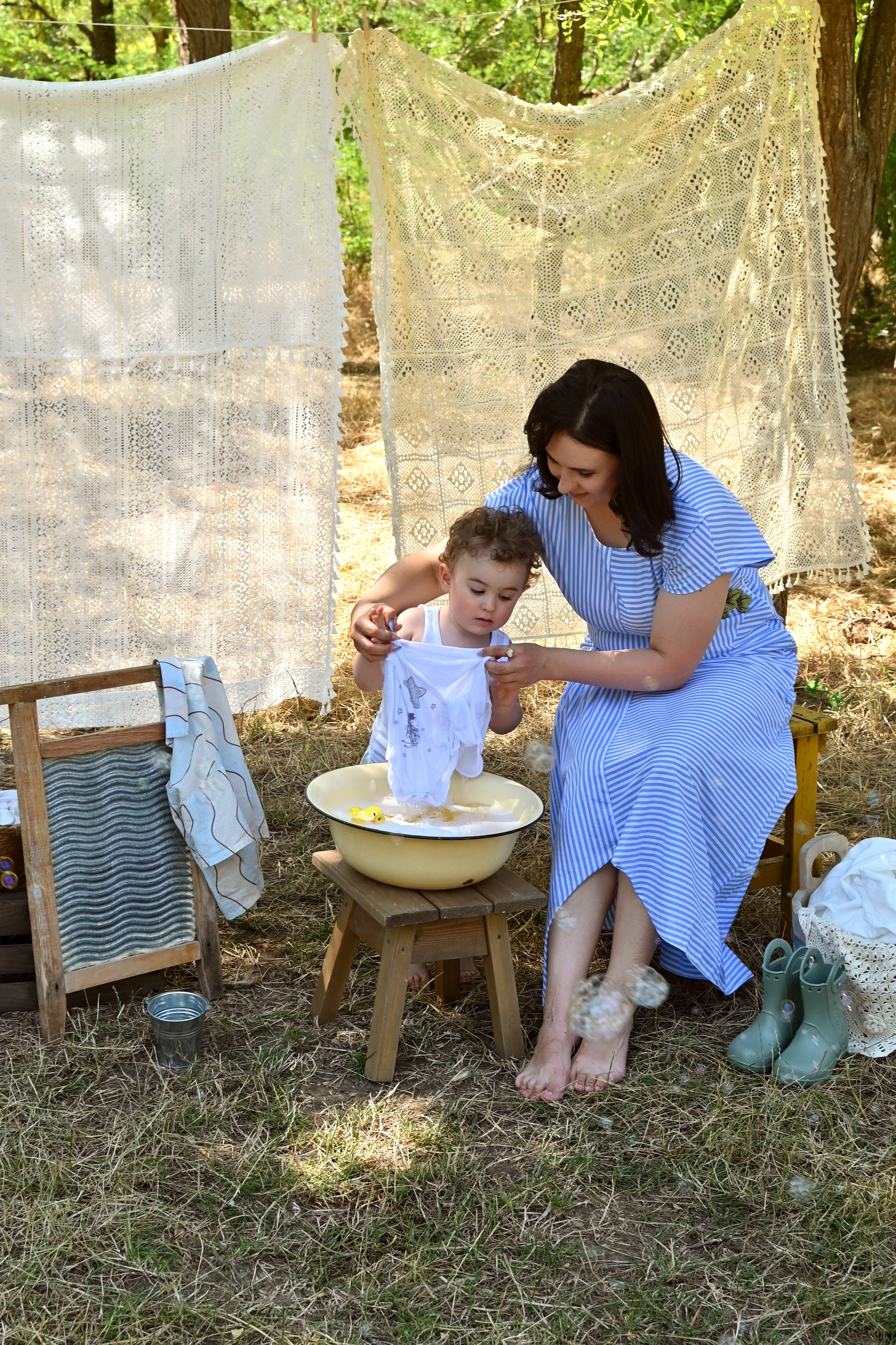 Стирка&Пикник. Детская фотостудия «Ягоза»
