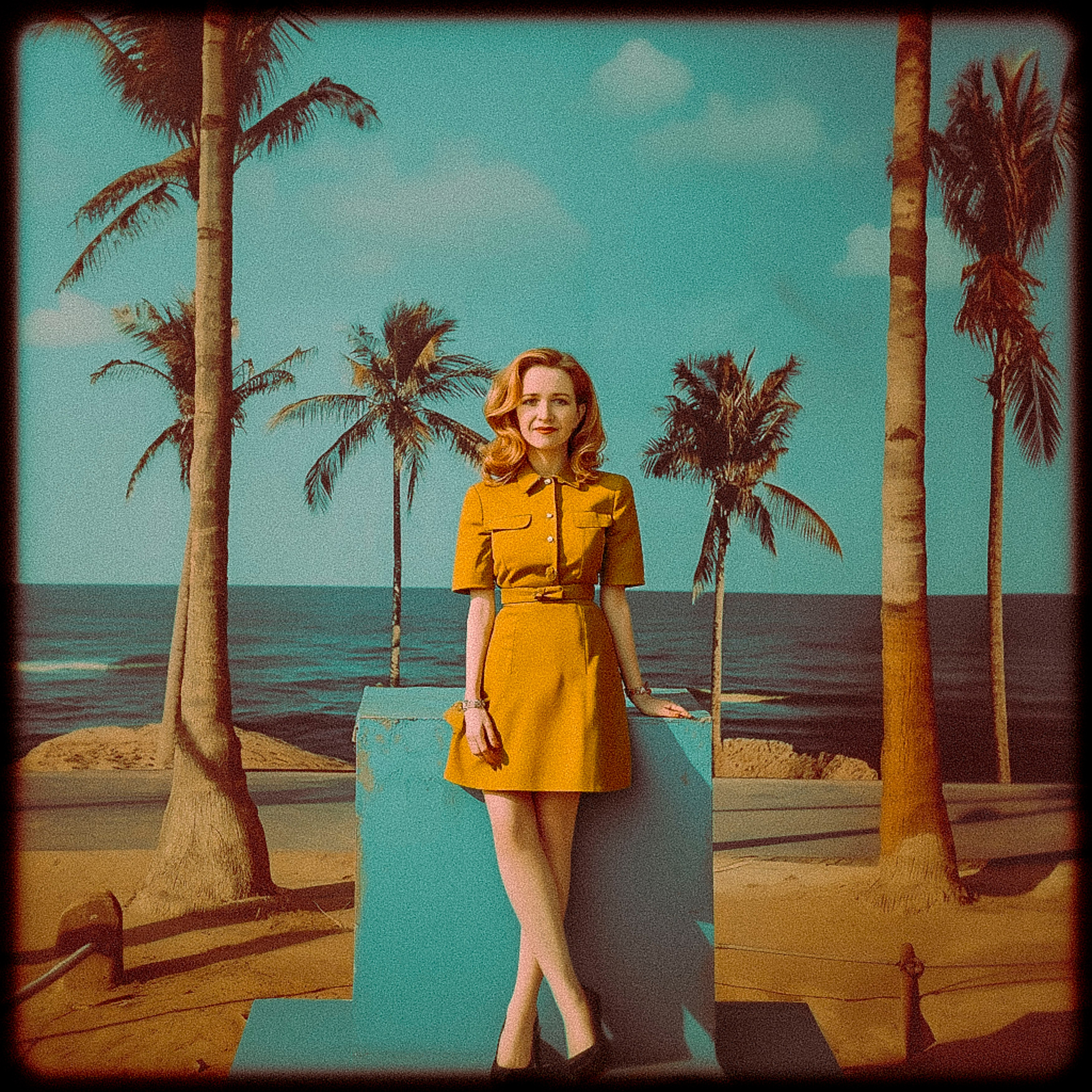 Нейрофотосессия для Екатерины. Девушка и пальмы. ФотоХудожник Харитонова Ирина г. Санкт-Петербург