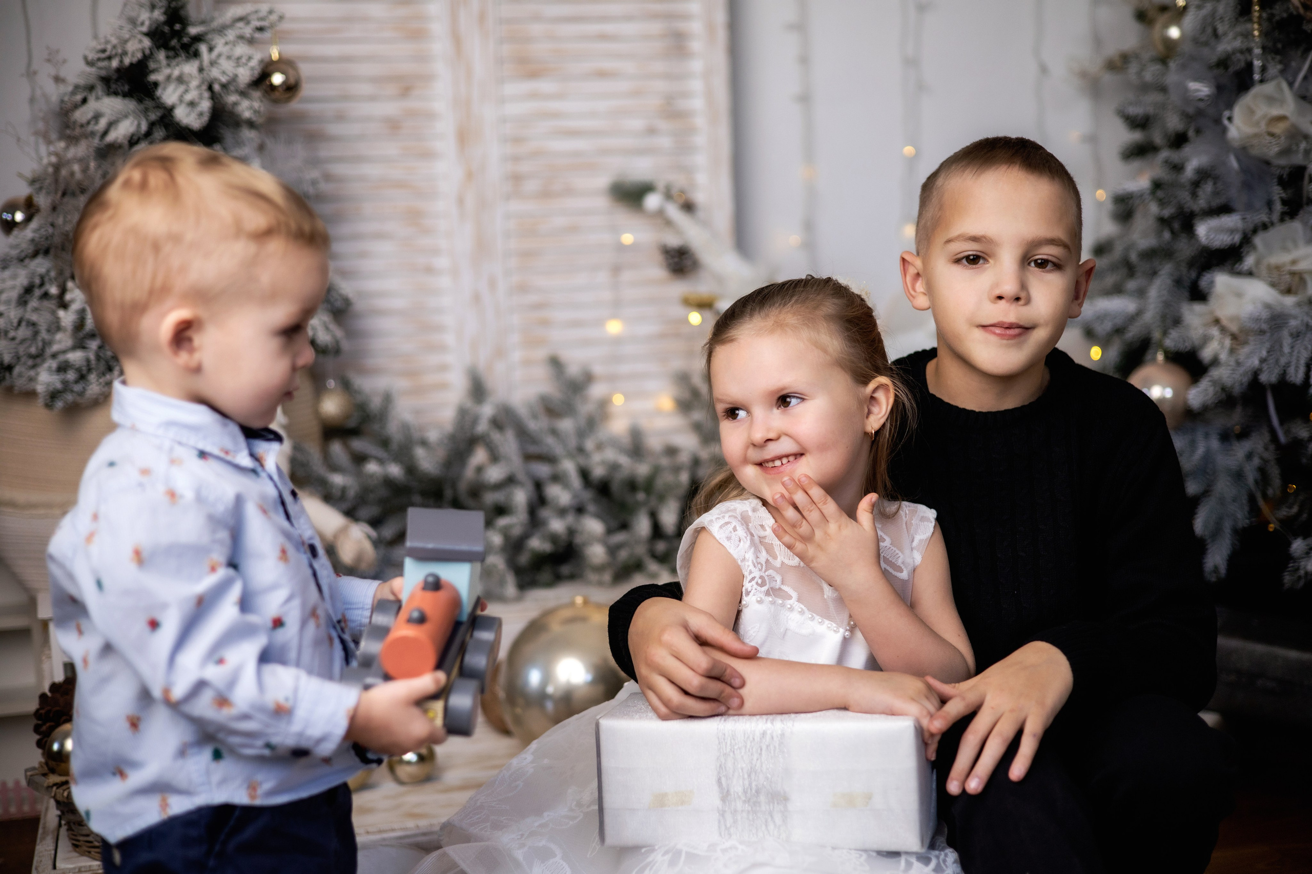 Новогодняя съемка — Игорь, Катя и дети. Фотограф Надежда Лукьянова