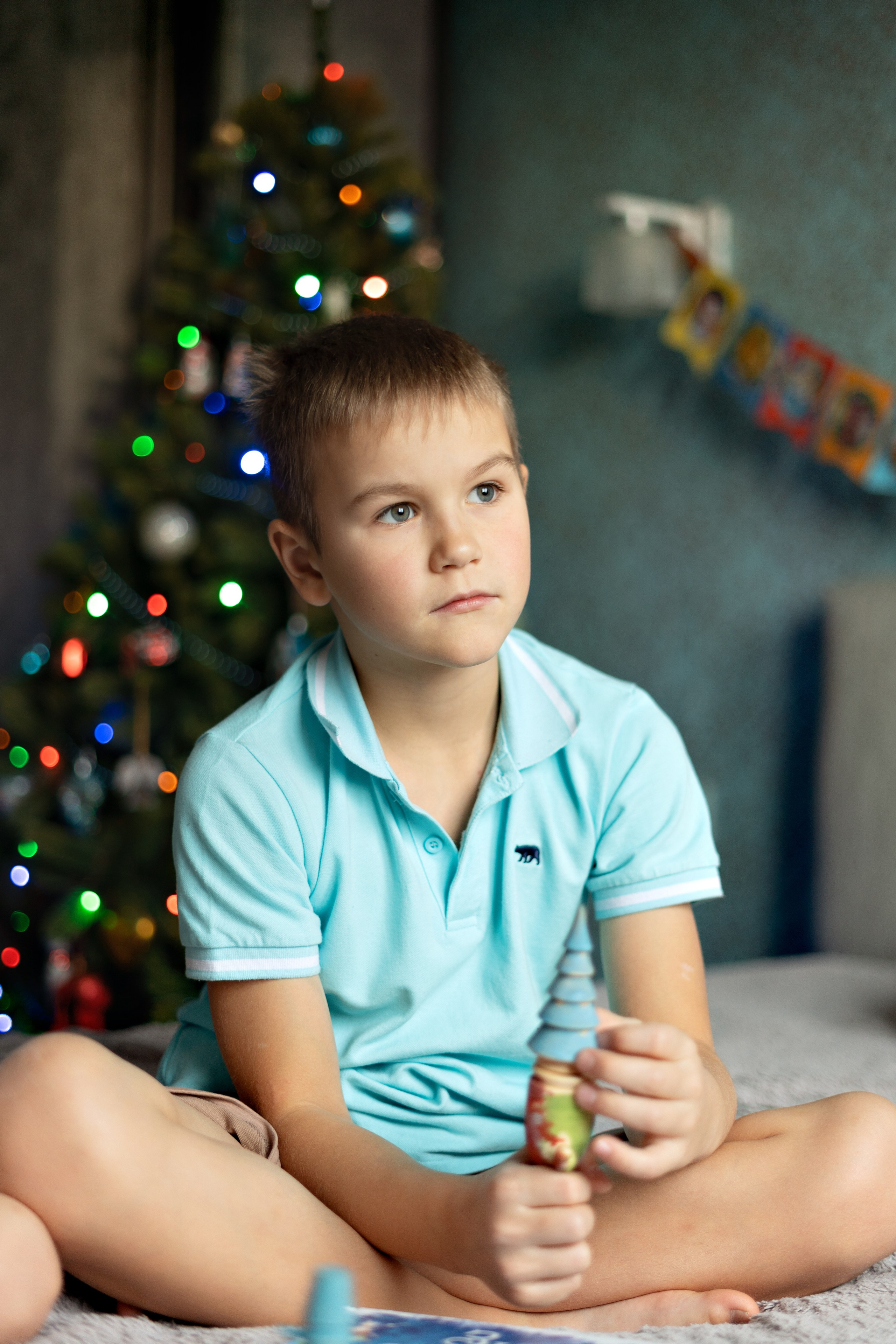 Новогодняя домашняя фотосессия (комната в квартире 14 кв.м). Семейный и детский фотограф в Москве Екатерина Офицерова