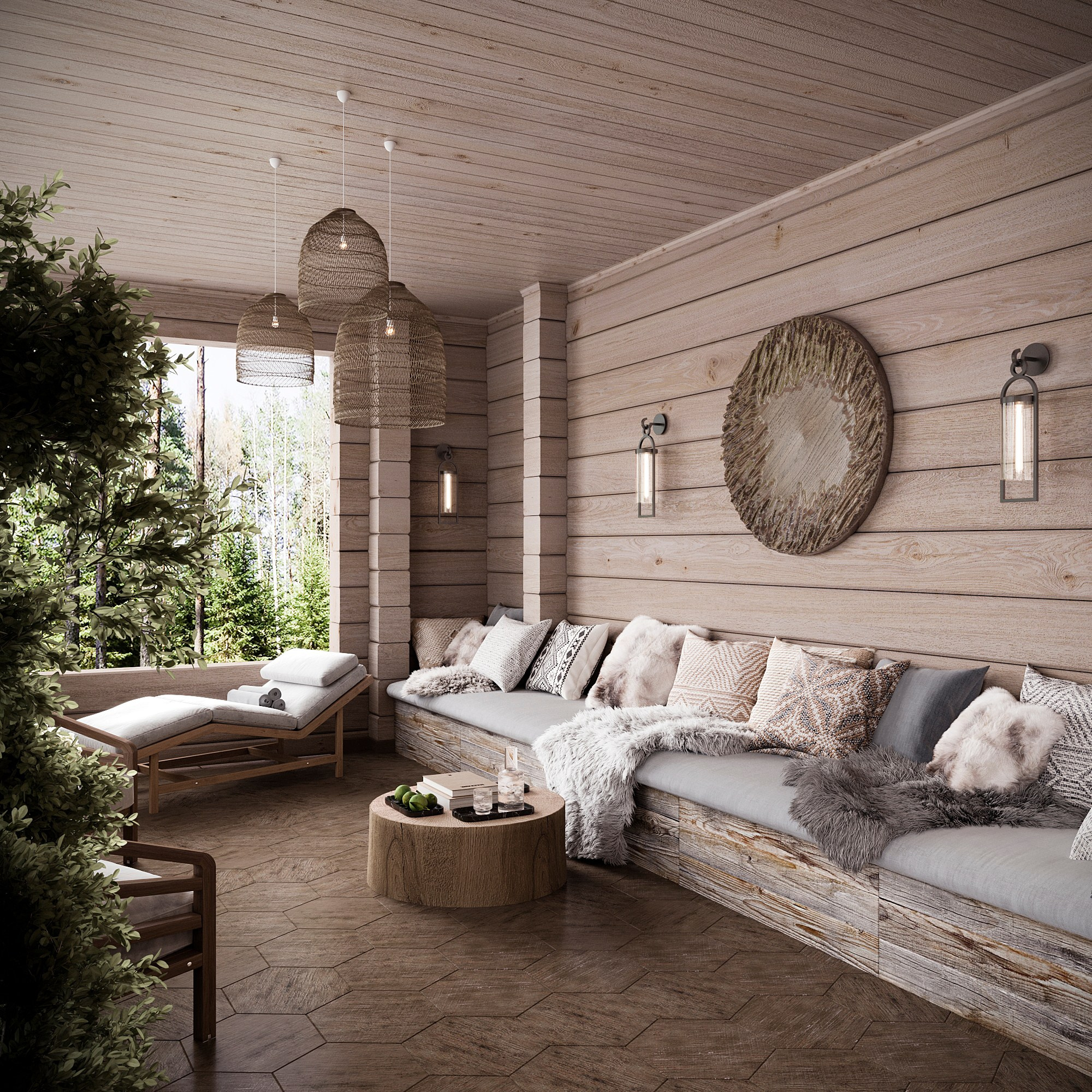 Дизайн дома из бруса. Дизайн интерьера деревянных домов