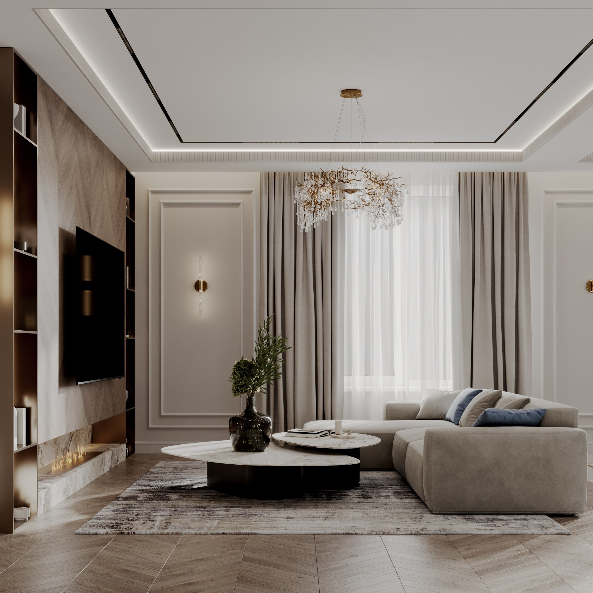 Appartment 130 sq m. Профессиональный дизайнер интерьера