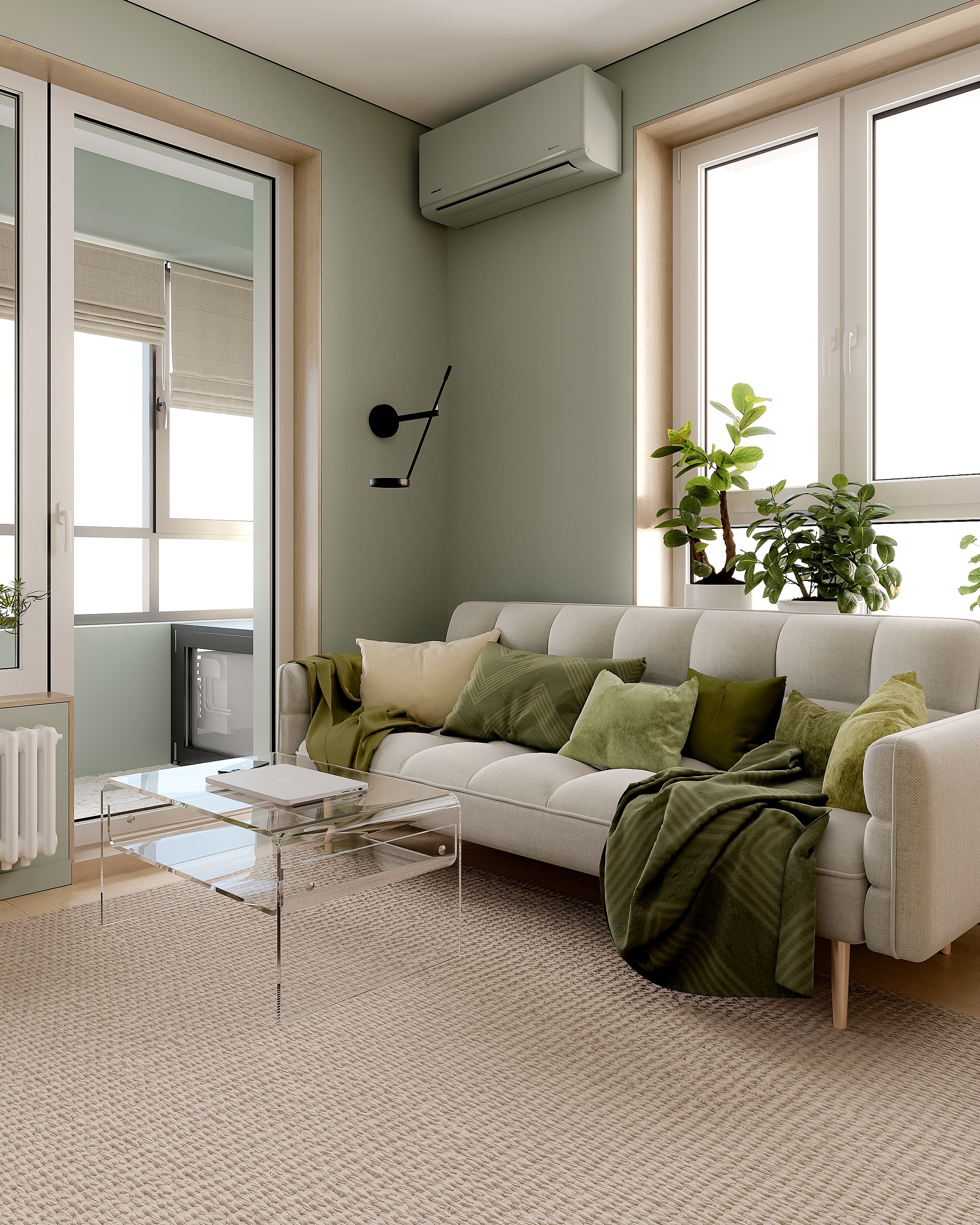 Квартира 37 м². 3Д-Визуализация Наталья Макогонова