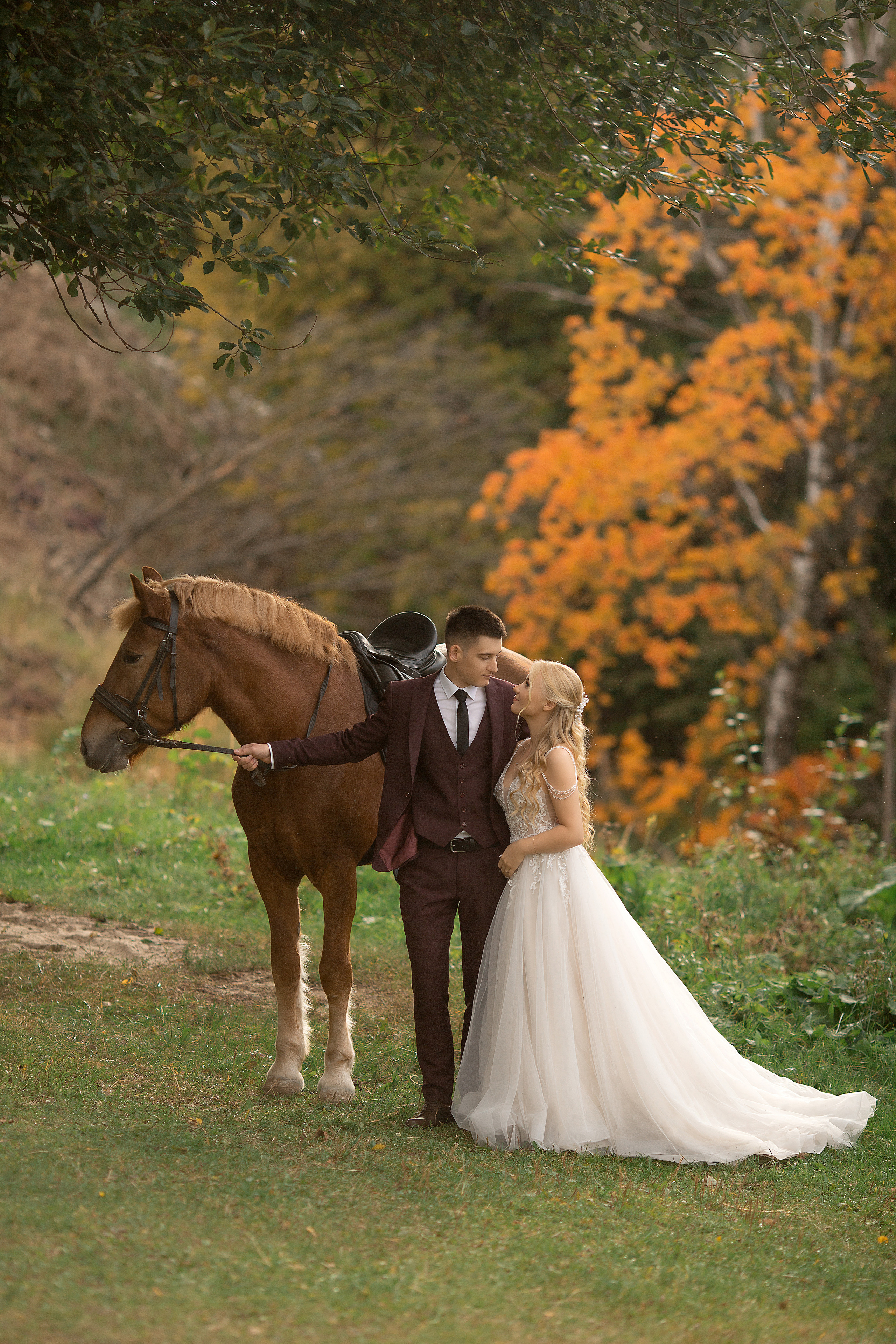 Фотосессия Любы и Дениса с Радугой. Фотосессия с лошадьми в Нижнем Новгороде