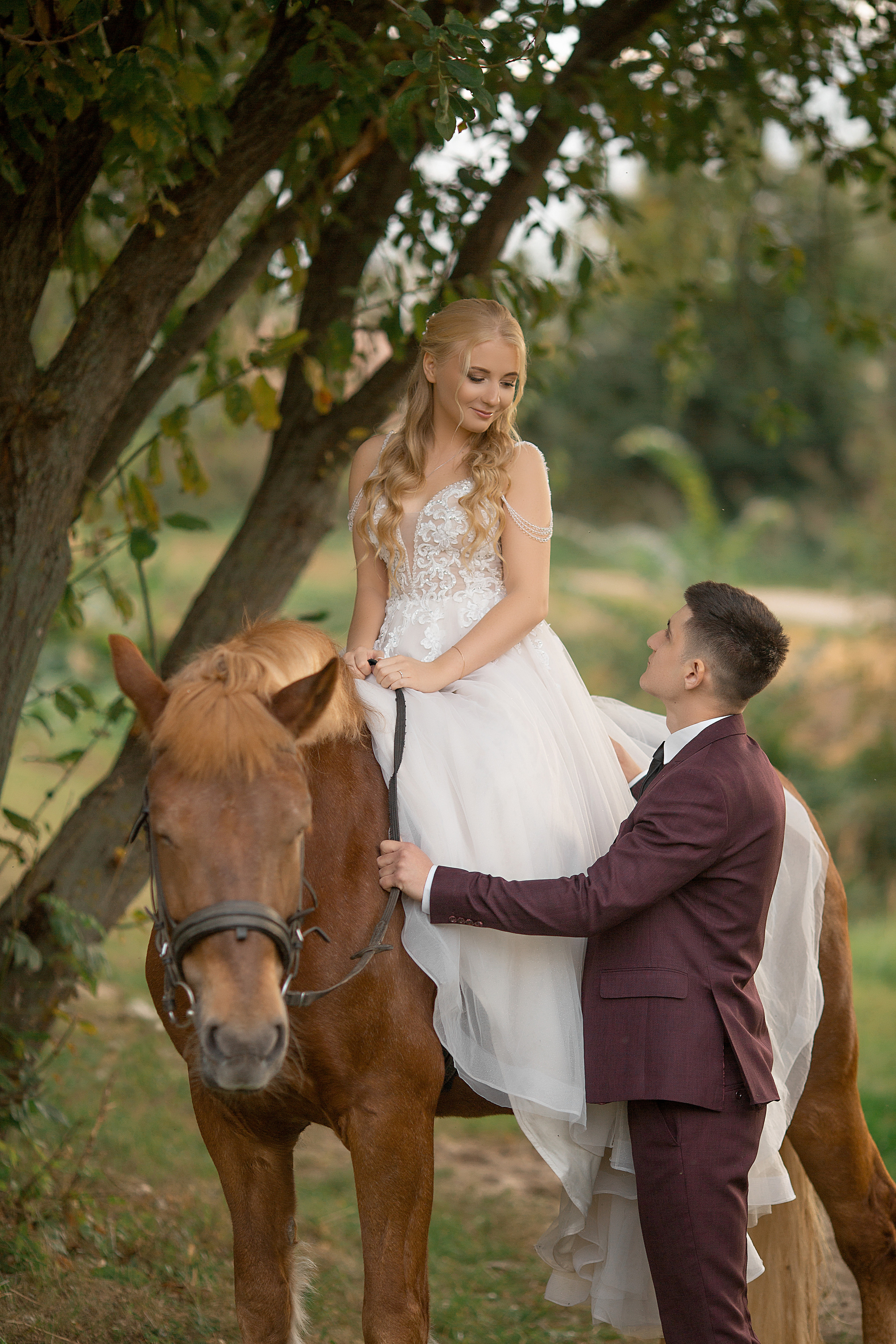 Фотосессия Любы и Дениса с Радугой. Фотосессия с лошадьми в Нижнем Новгороде