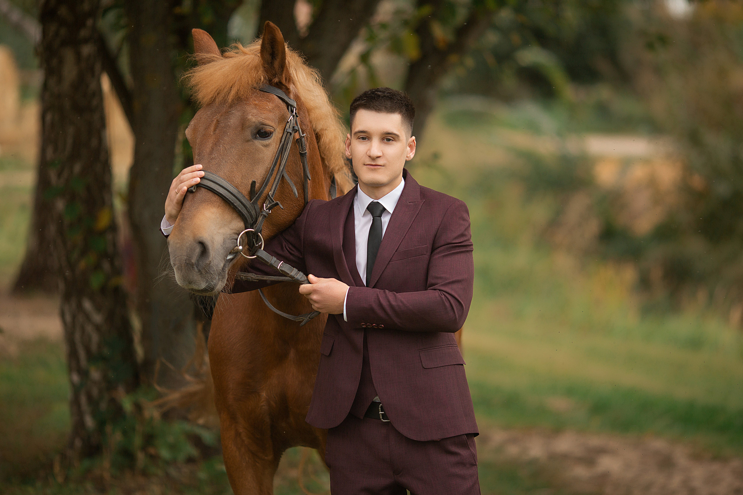 Фотосессия Любы и Дениса с Радугой. Фотосессия с лошадьми в Нижнем Новгороде