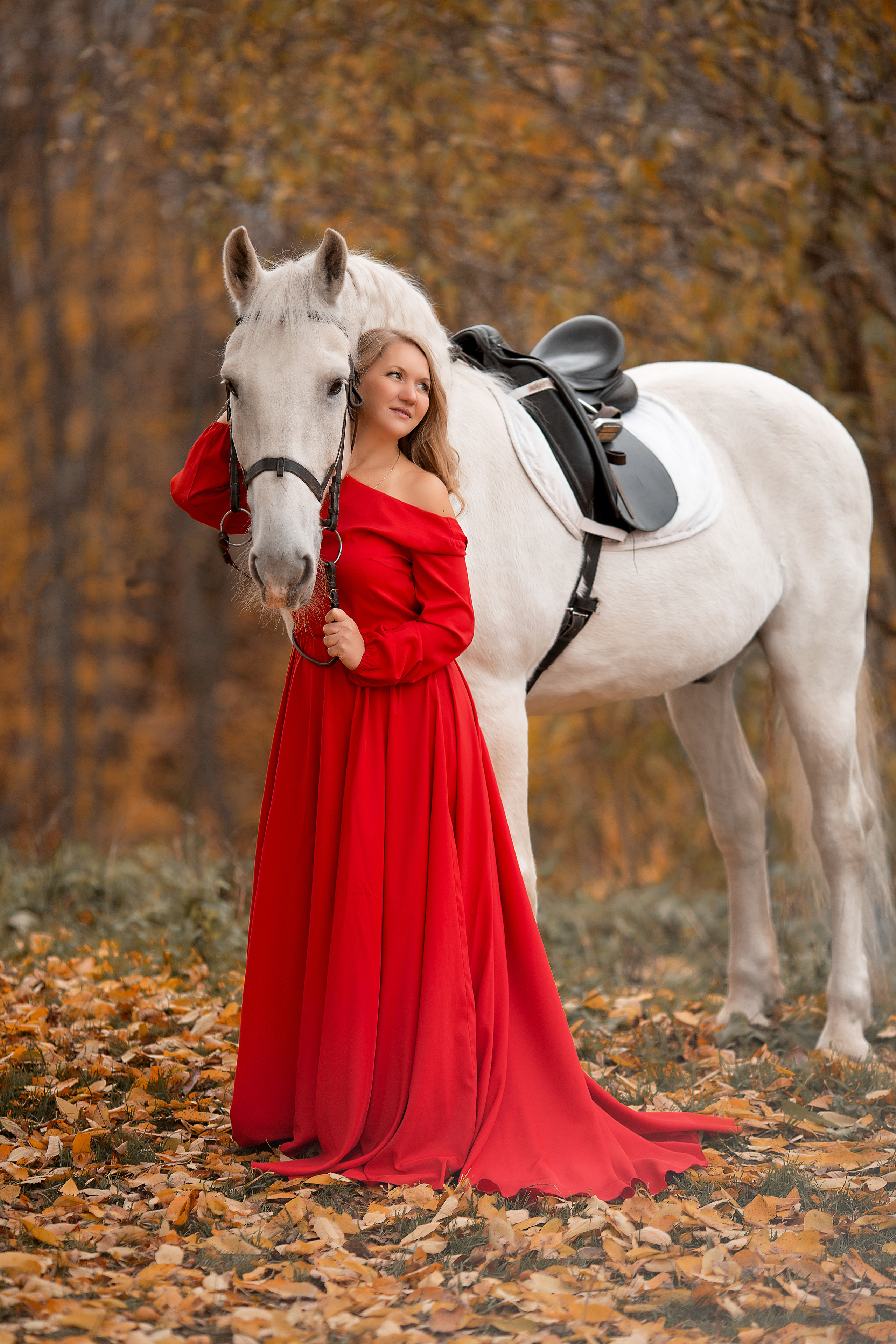 Светлана и Воробей 23.10.22. Фотосессия с лошадьми в Нижнем Новгороде