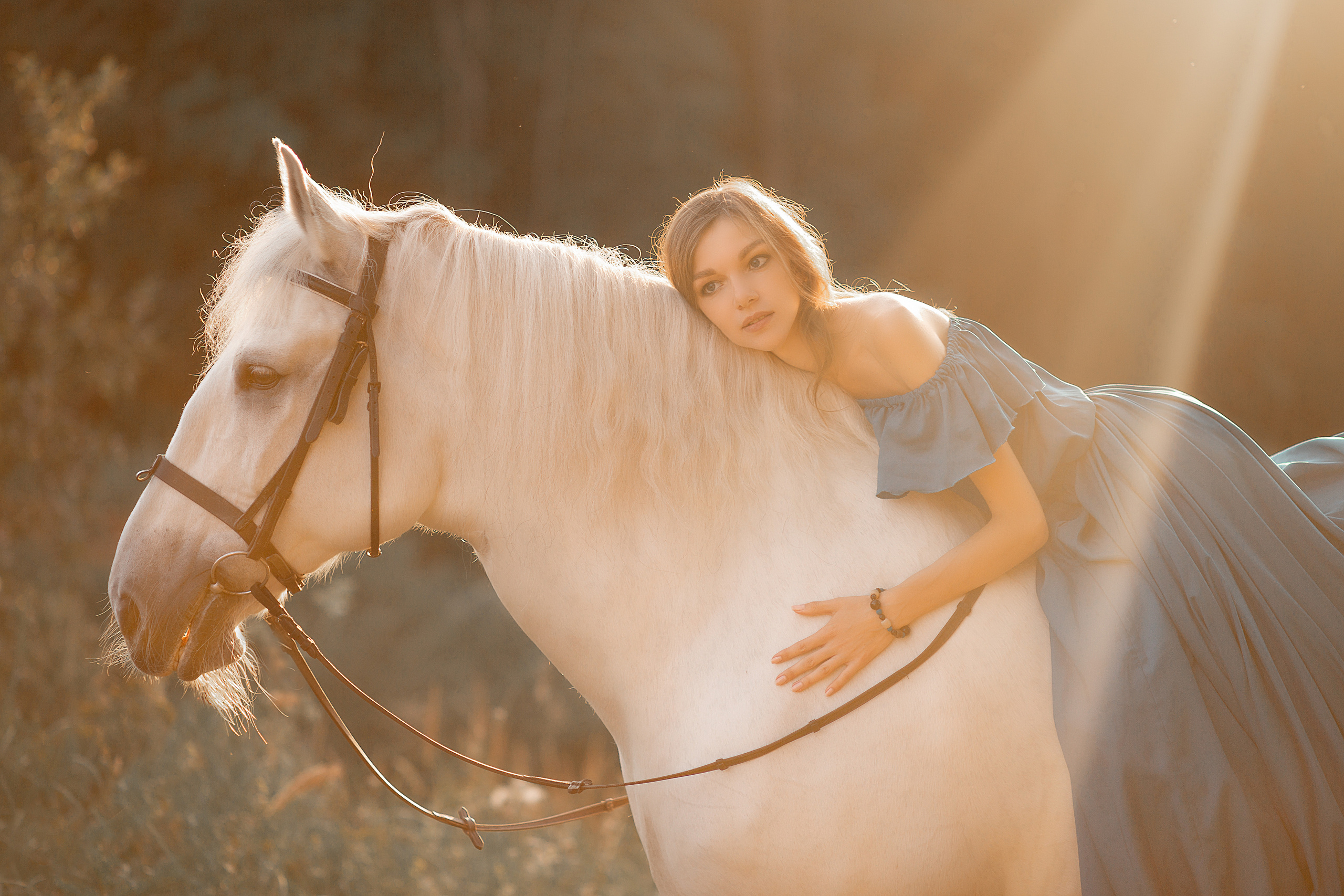 Светлана и Воробей 16.08.2022. Фотосессия с лошадьми в Нижнем Новгороде