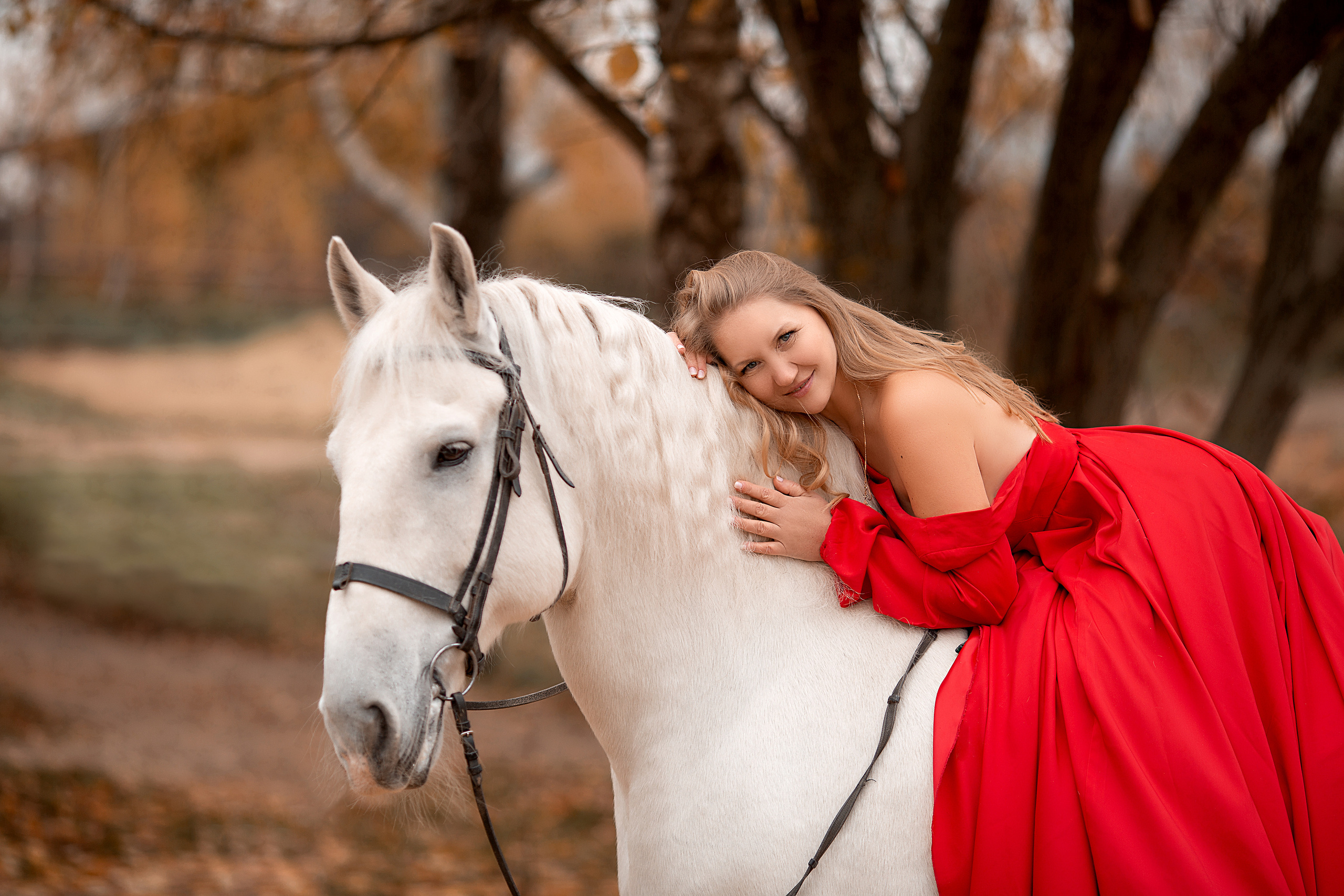 Светлана и Воробей 23.10.22. Фотосессия с лошадьми в Нижнем Новгороде