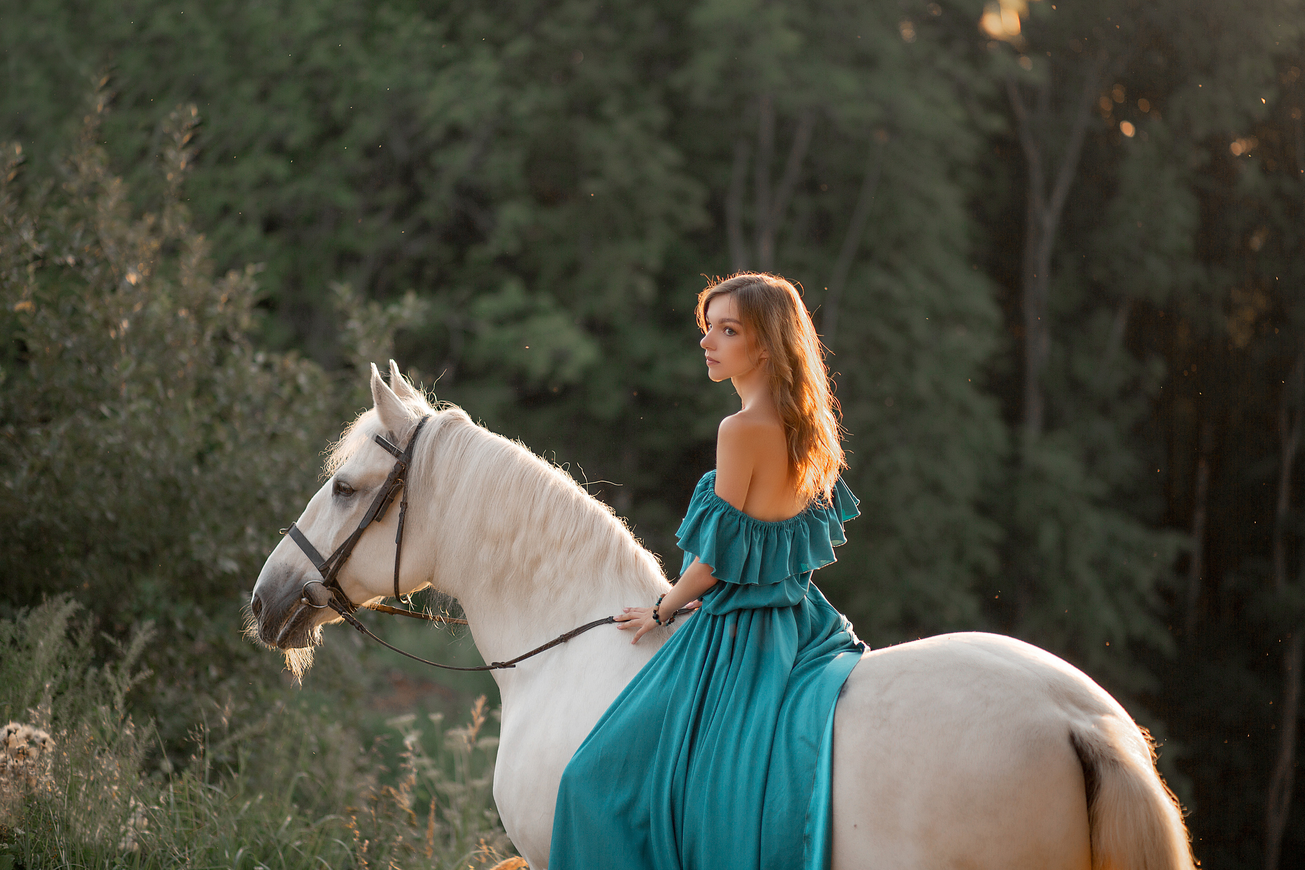 Светлана и Воробей 16.08.2022. Фотосессия с лошадьми в Нижнем Новгороде