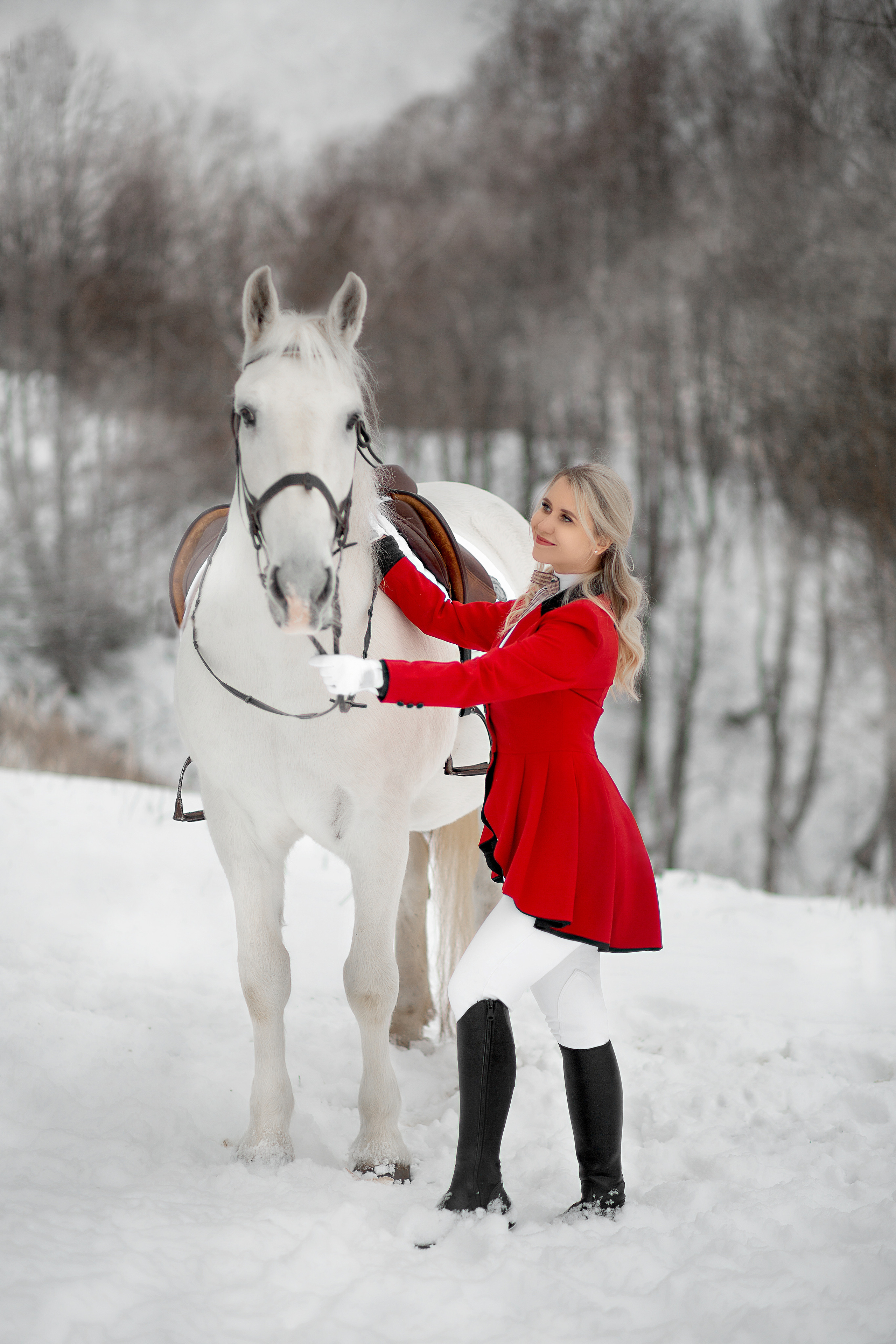Оксана и Воробушек 19.11.22. Фотосессия с лошадьми в Нижнем Новгороде