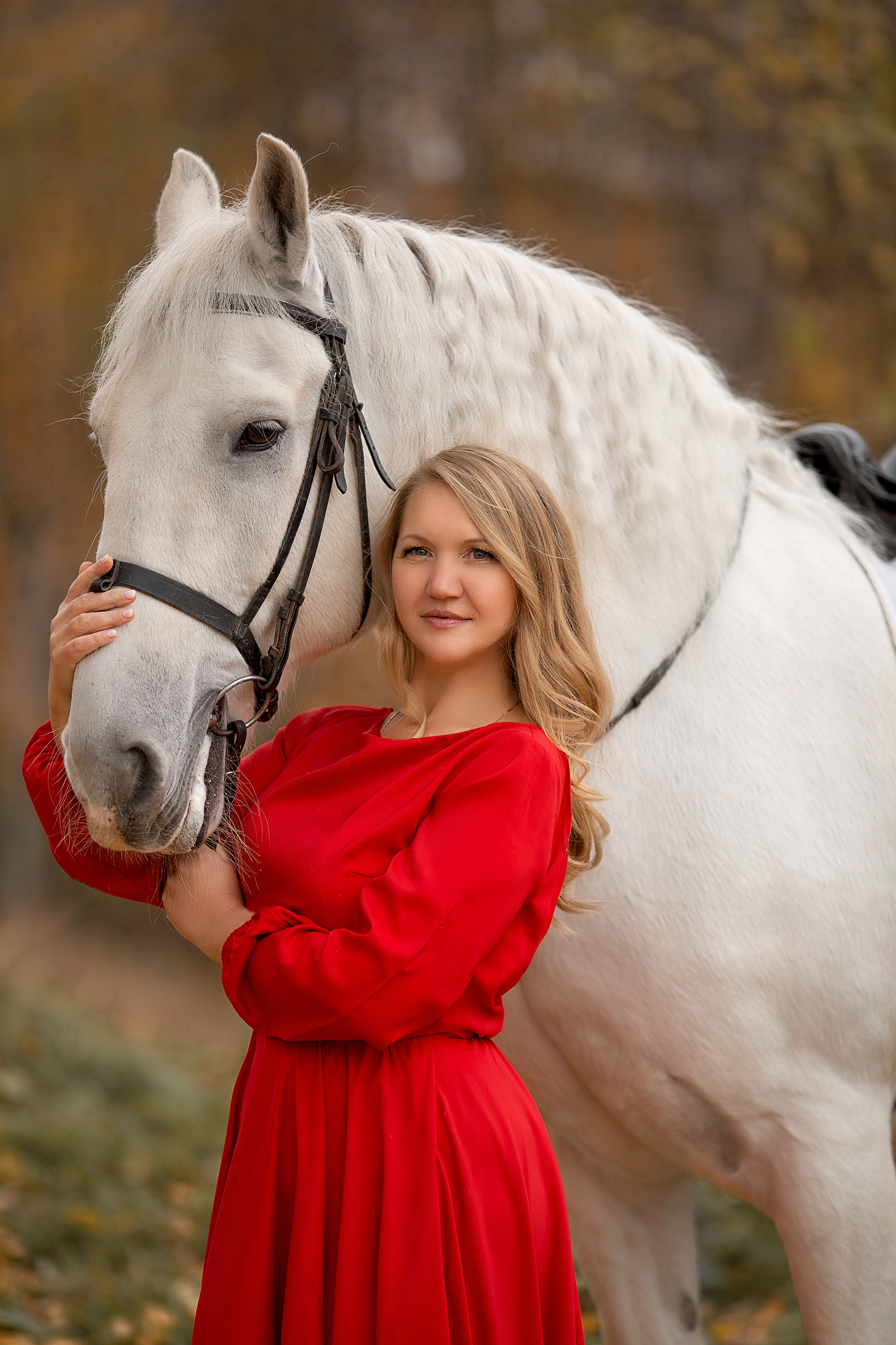 Светлана и Воробей 23.10.22. Фотосессия с лошадьми в Нижнем Новгороде