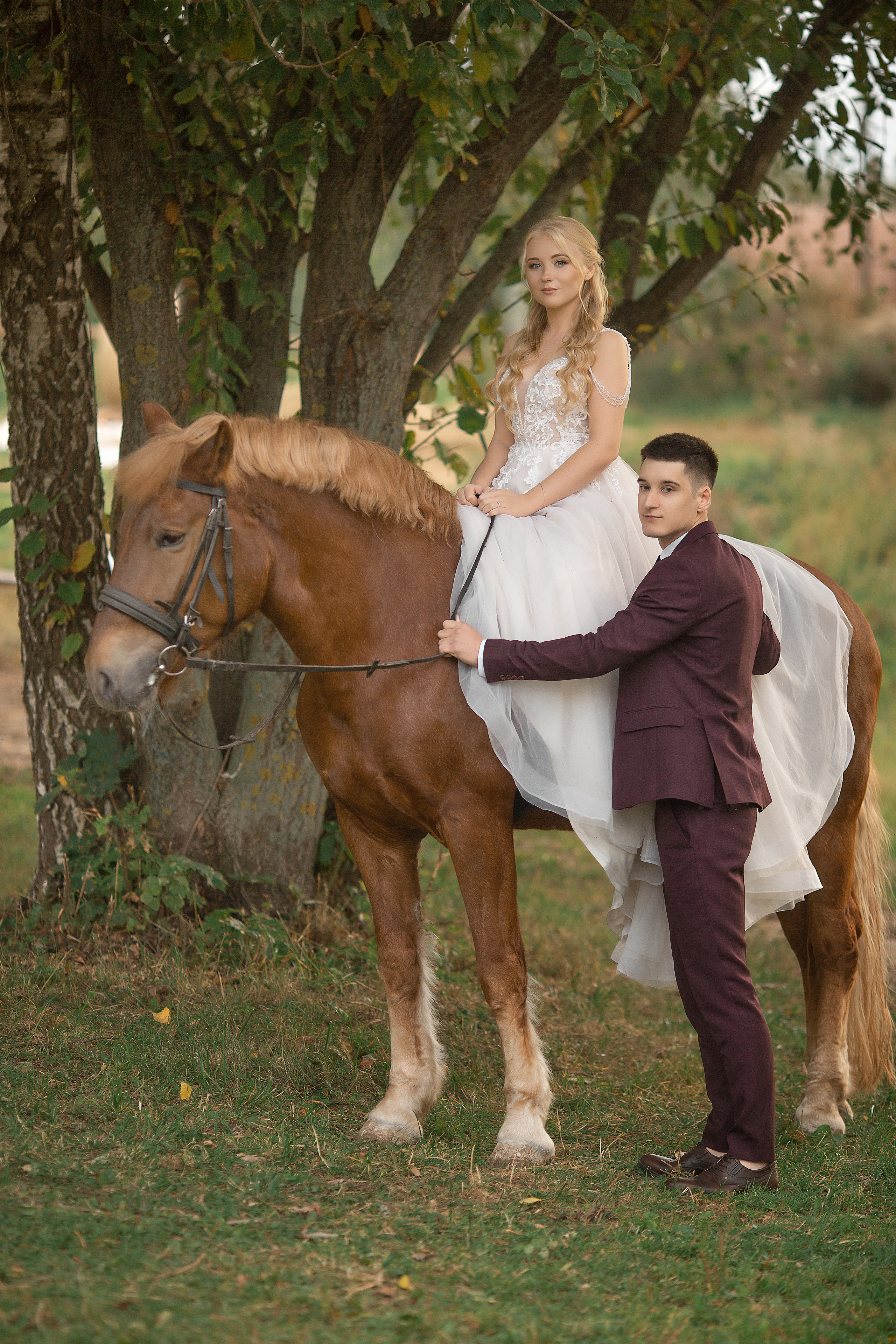 Фотосессия Любы и Дениса с Радугой. Фотосессия с лошадьми в Нижнем Новгороде