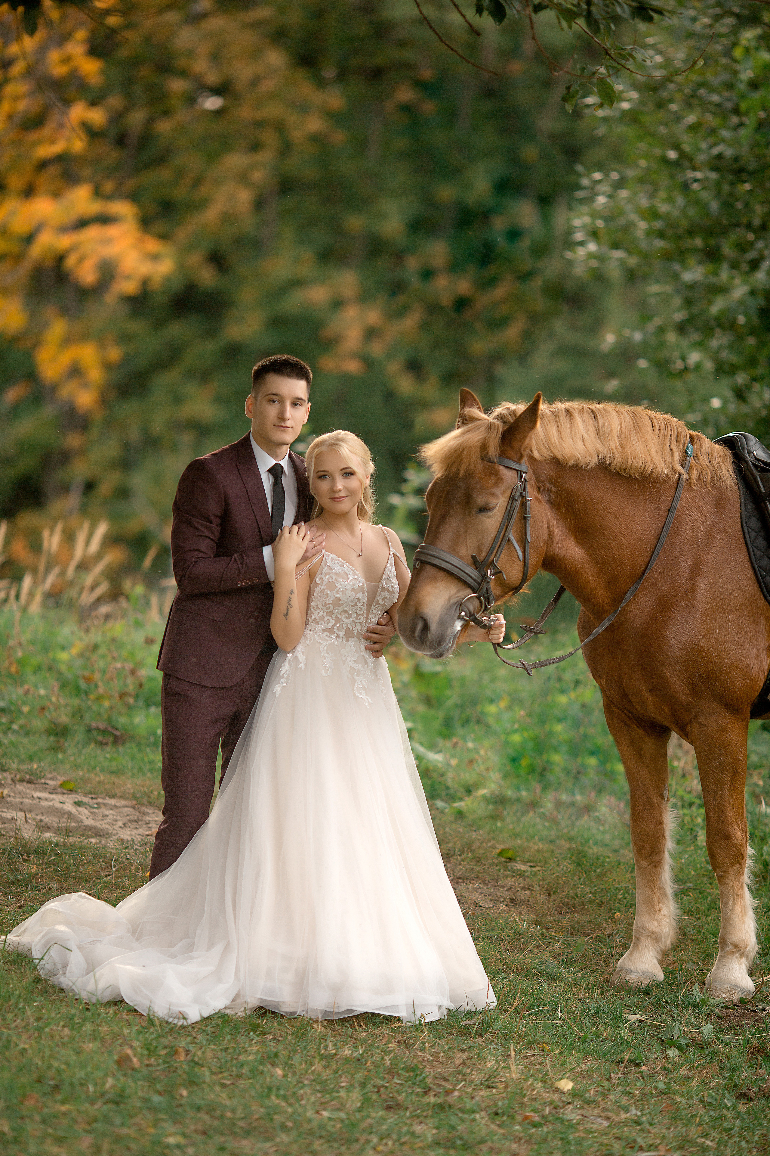 Фотосессия Любы и Дениса с Радугой. Фотосессия с лошадьми в Нижнем Новгороде