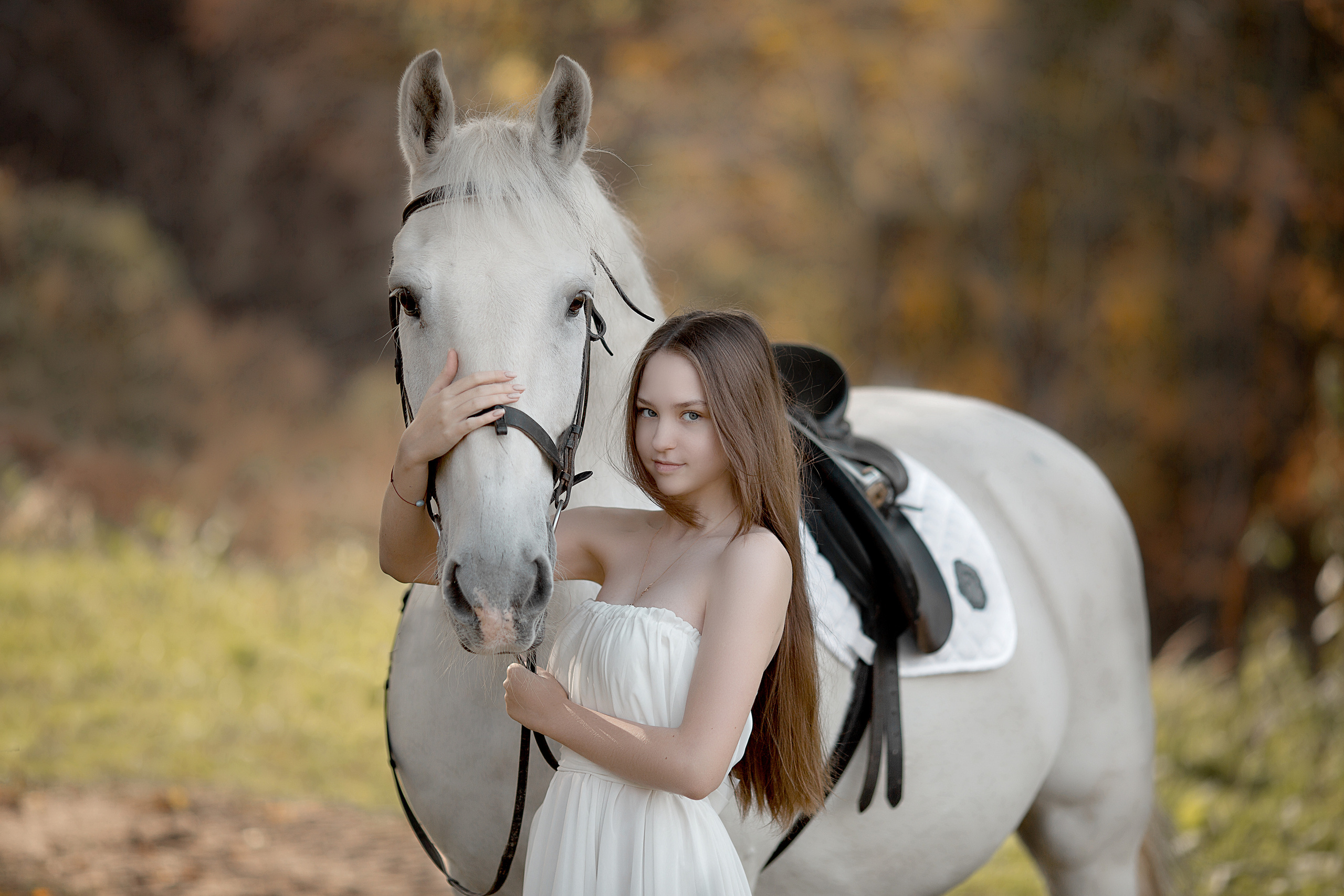 Фотосессия Алины и Воробушка. Фотосессия с лошадьми в Нижнем Новгороде