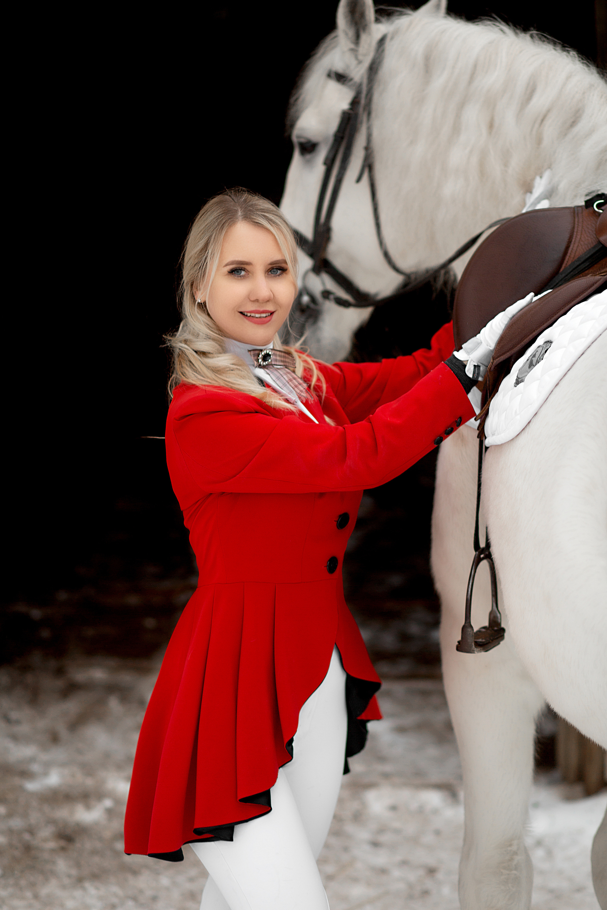 Оксана и Воробушек 19.11.22. Фотосессия с лошадьми в Нижнем Новгороде