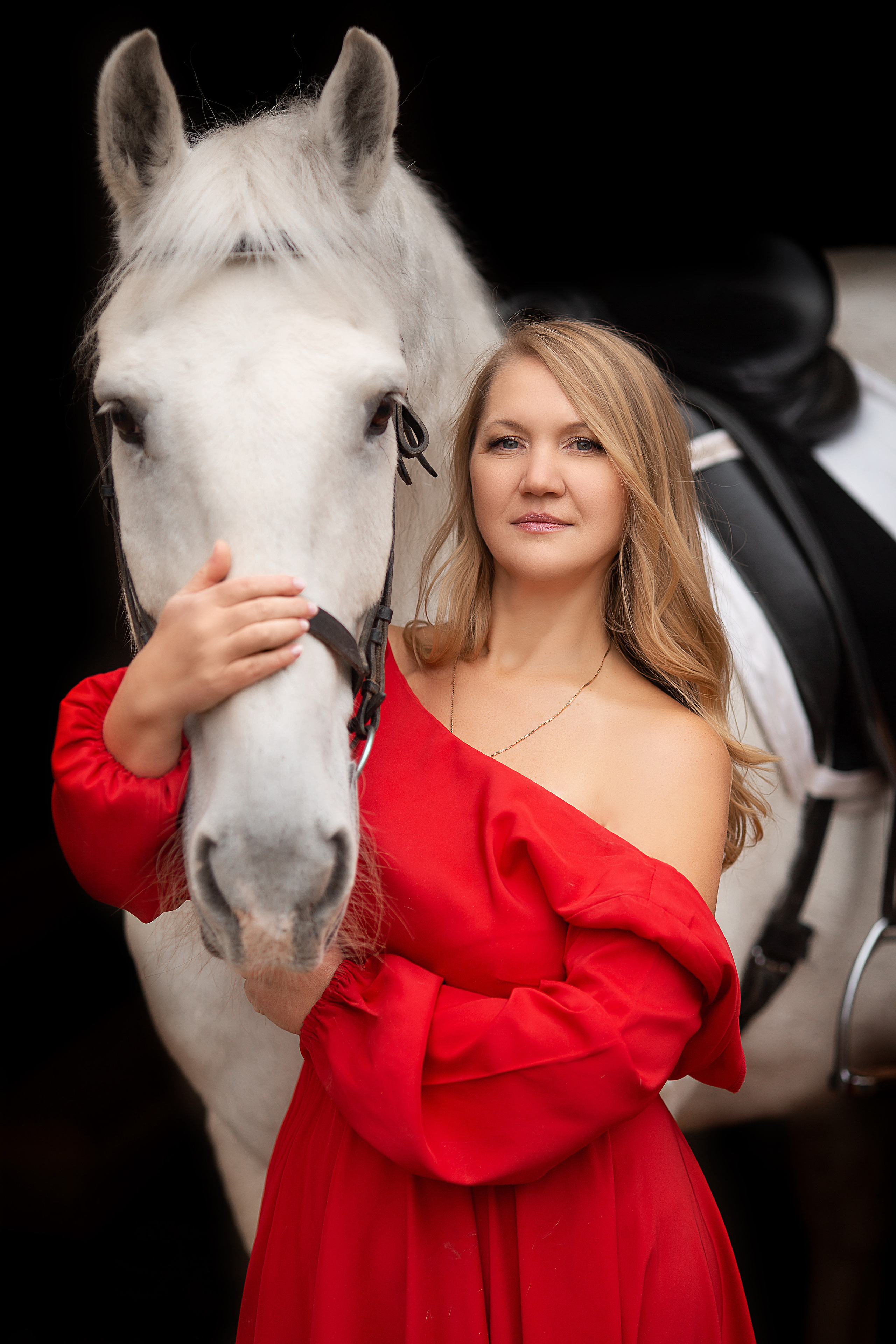 Светлана и Воробей 23.10.22. Фотосессия с лошадьми в Нижнем Новгороде