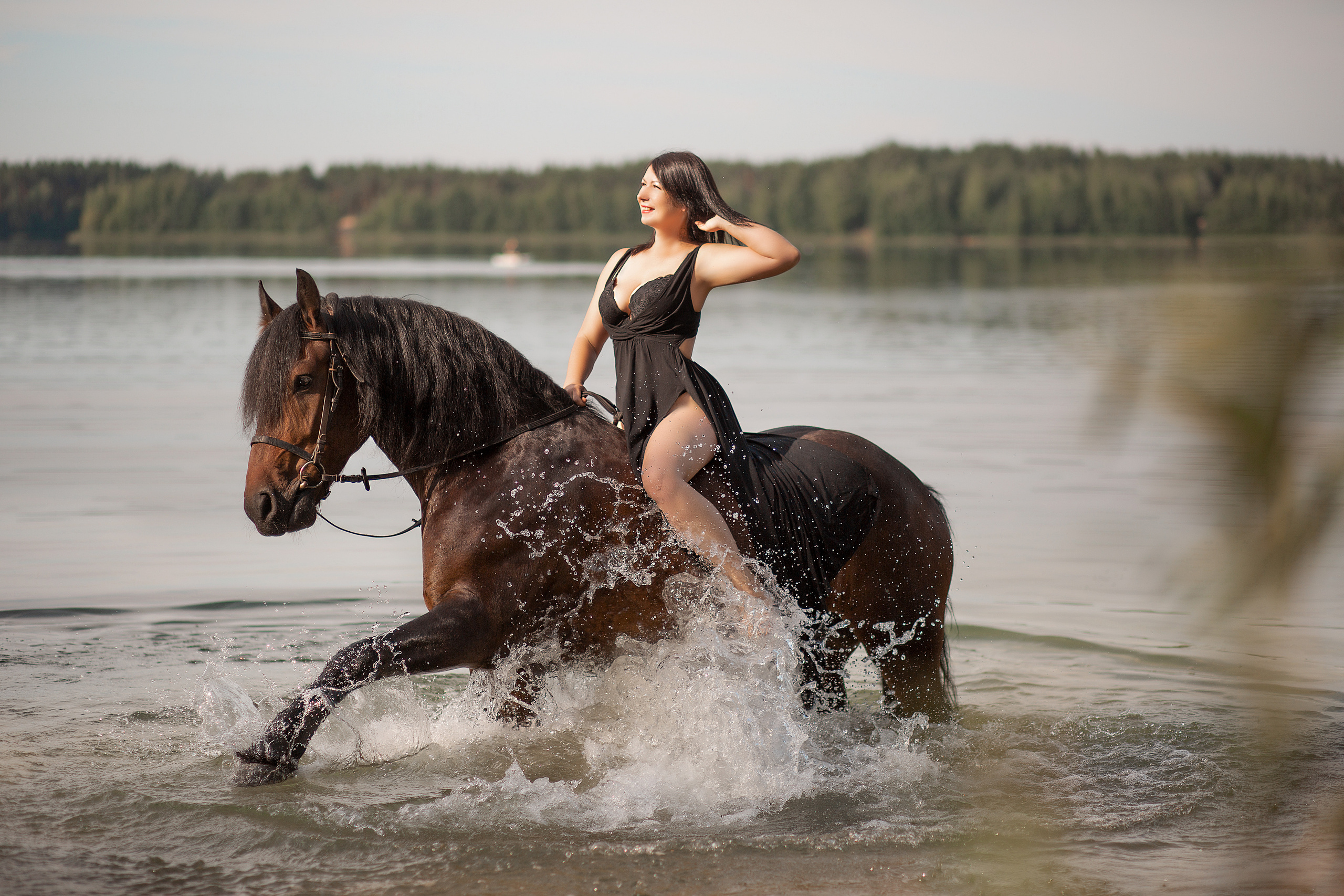 Оксана и Байк. Фотосессия с лошадьми в Нижнем Новгороде