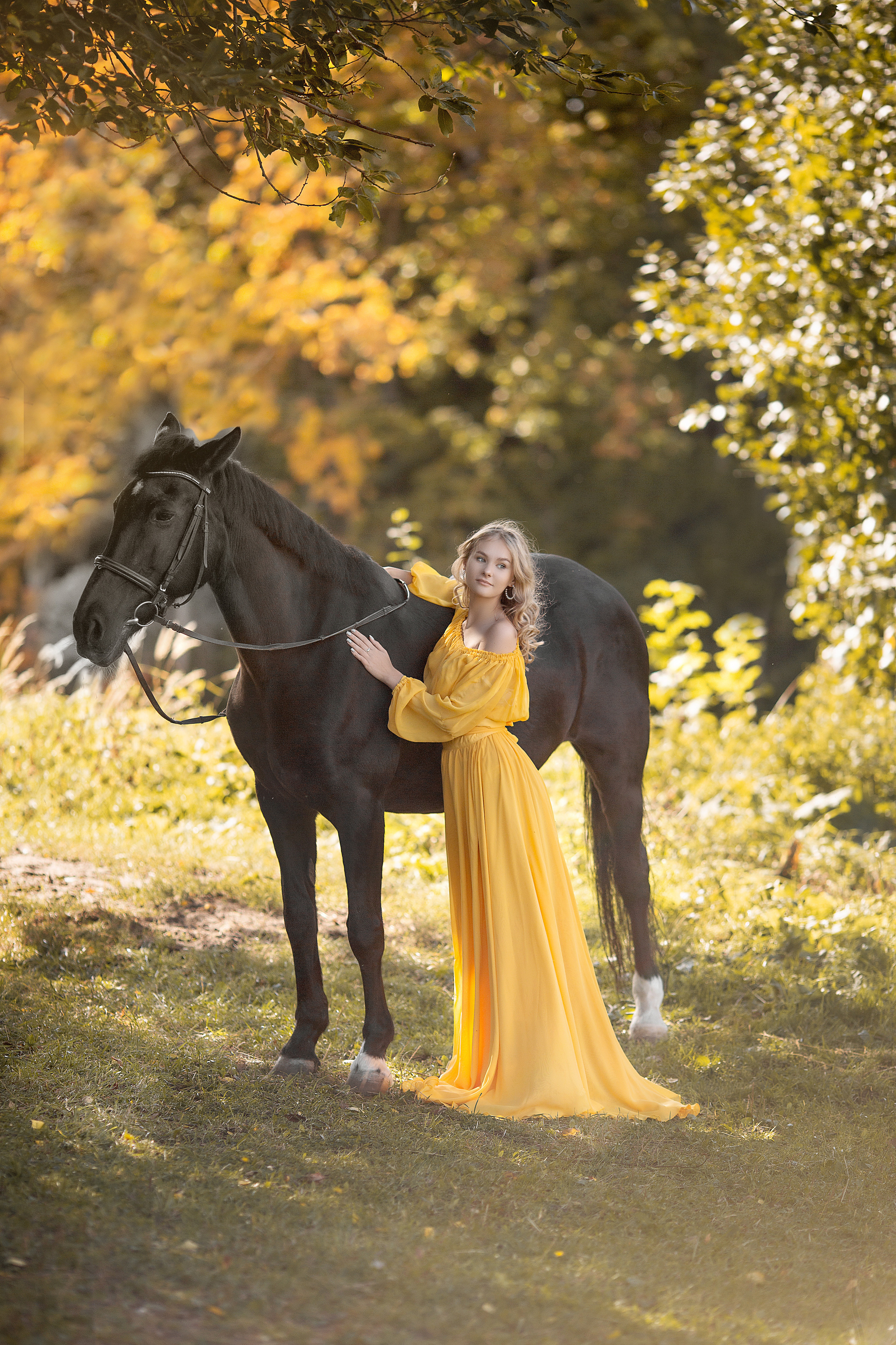 Люба и Жасмин. Фотосессия с лошадьми в Нижнем Новгороде