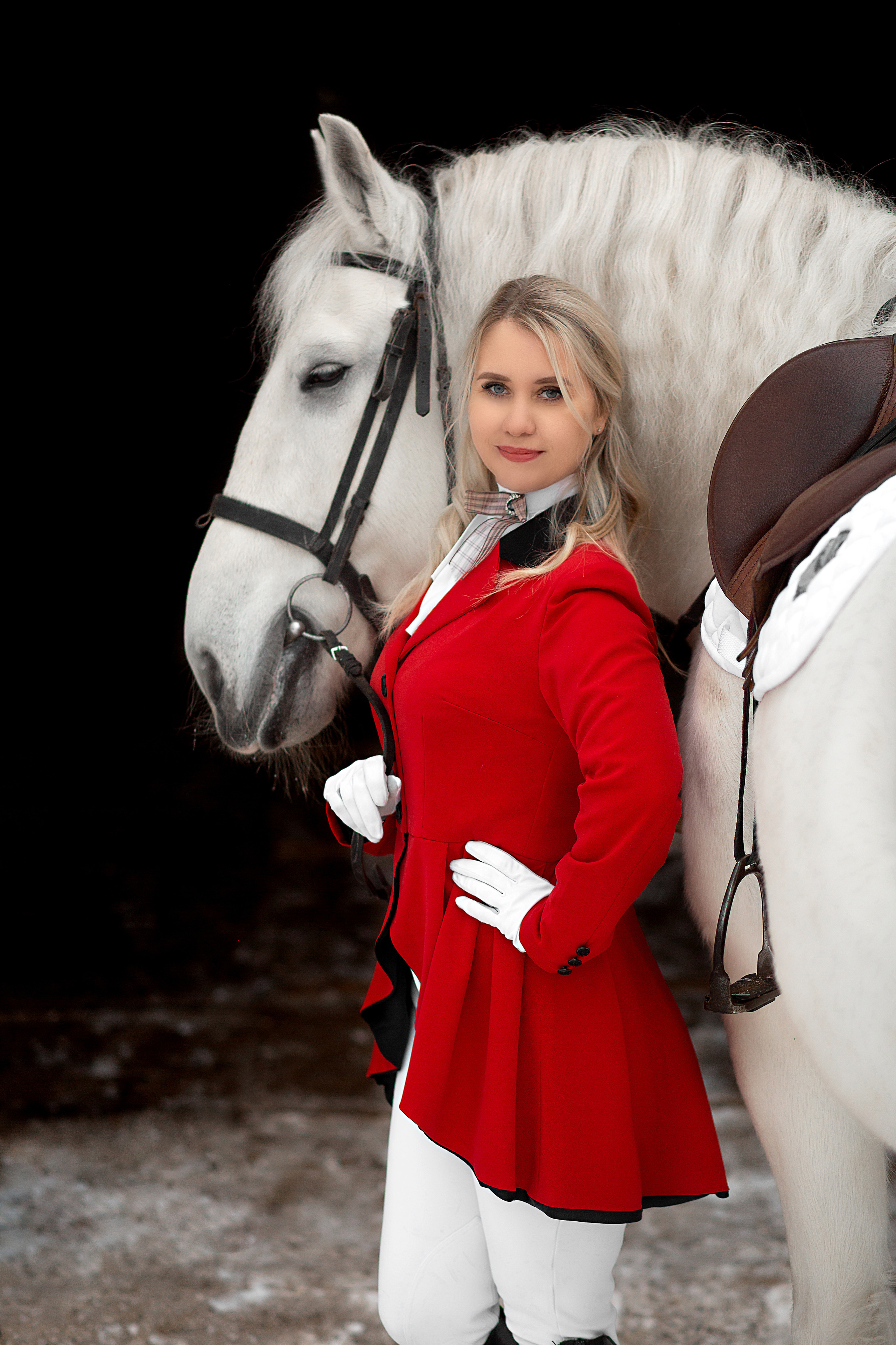 Оксана и Воробушек 19.11.22. Фотосессия с лошадьми в Нижнем Новгороде