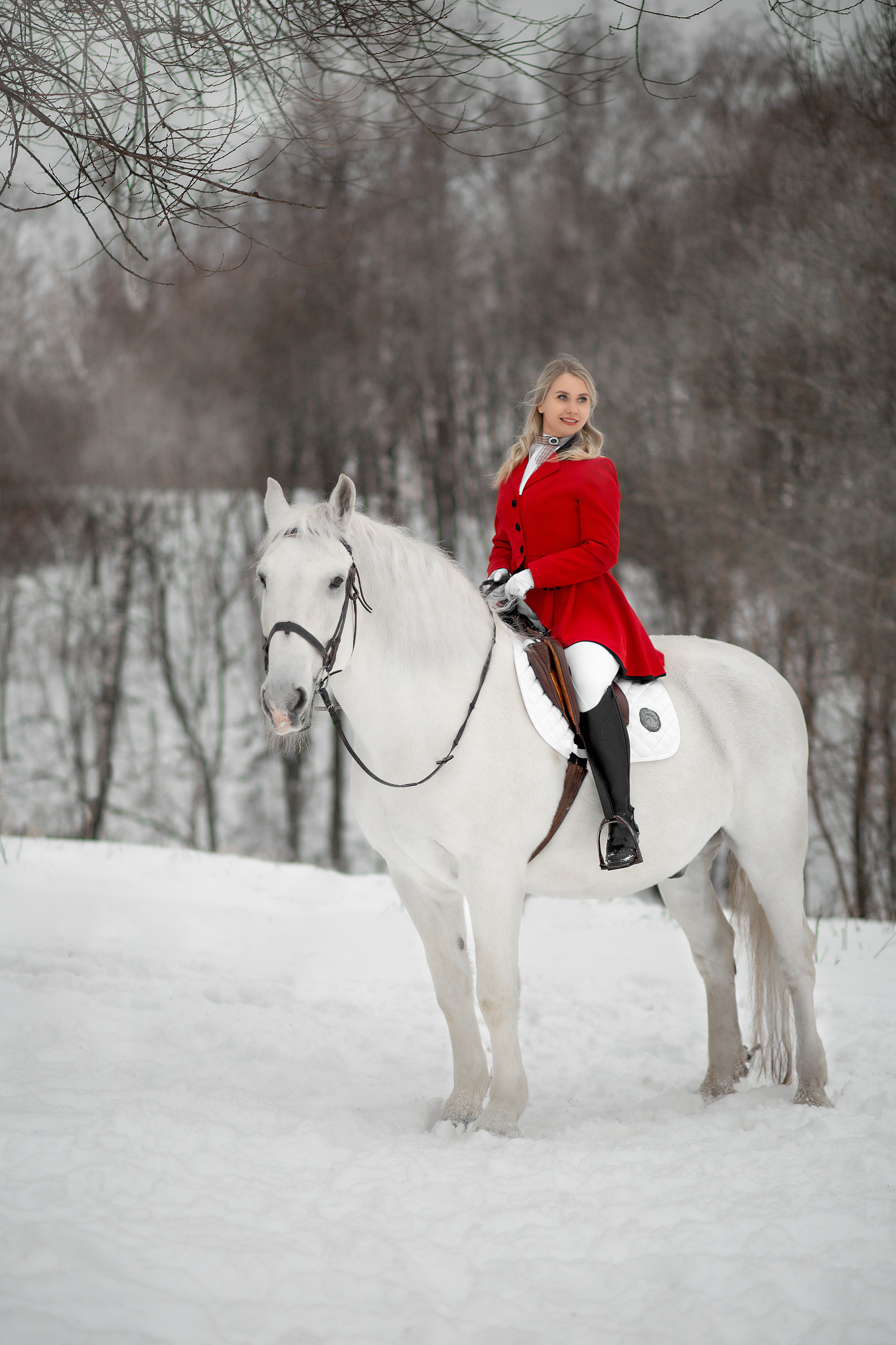 Оксана и Воробушек 19.11.22. Фотосессия с лошадьми в Нижнем Новгороде