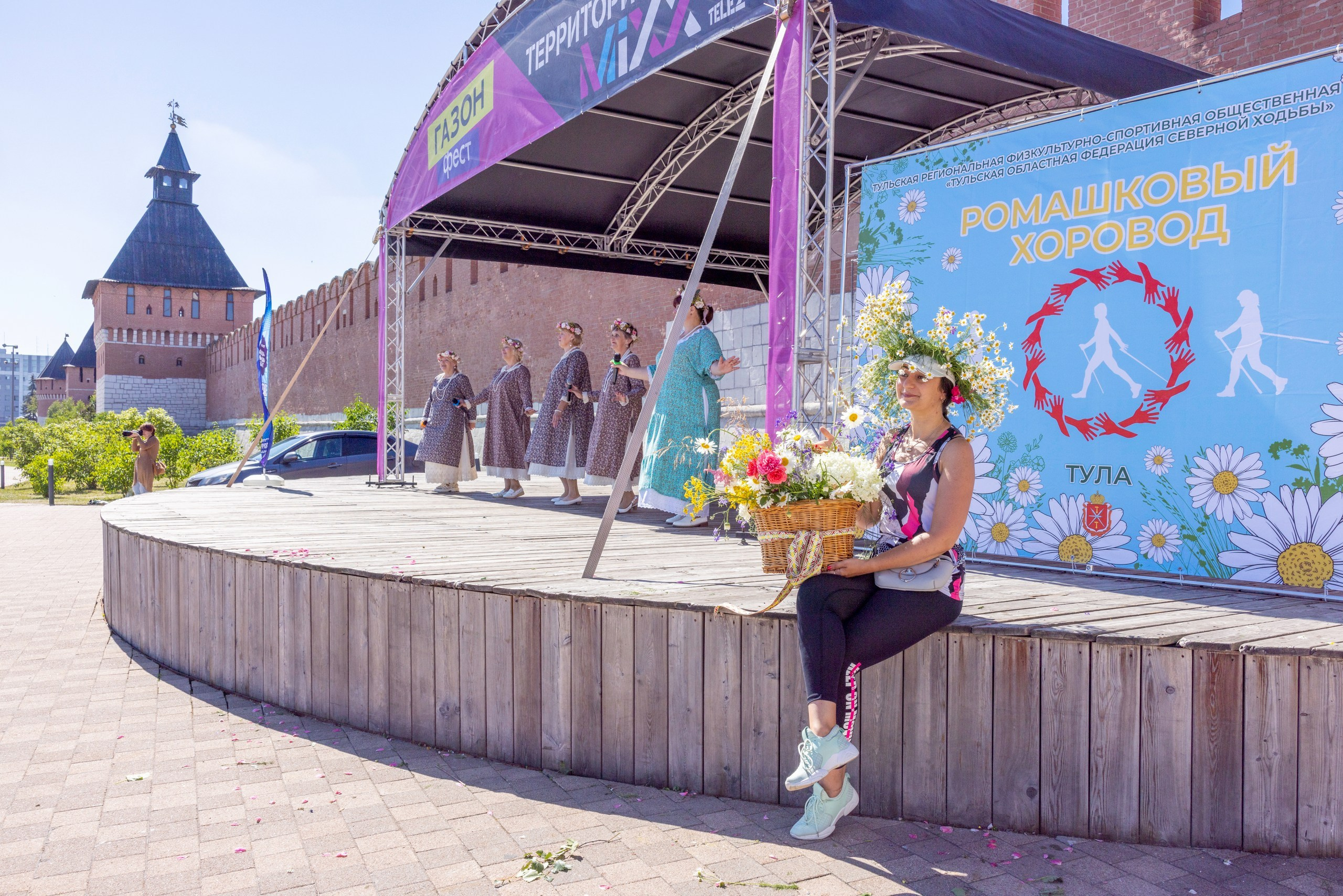 Фестиваль «Ромашковый хоровод». Северная ходьба. Фотограф в Туле Крупский АнДРей. Фотостудия «КАДР71» в Туле