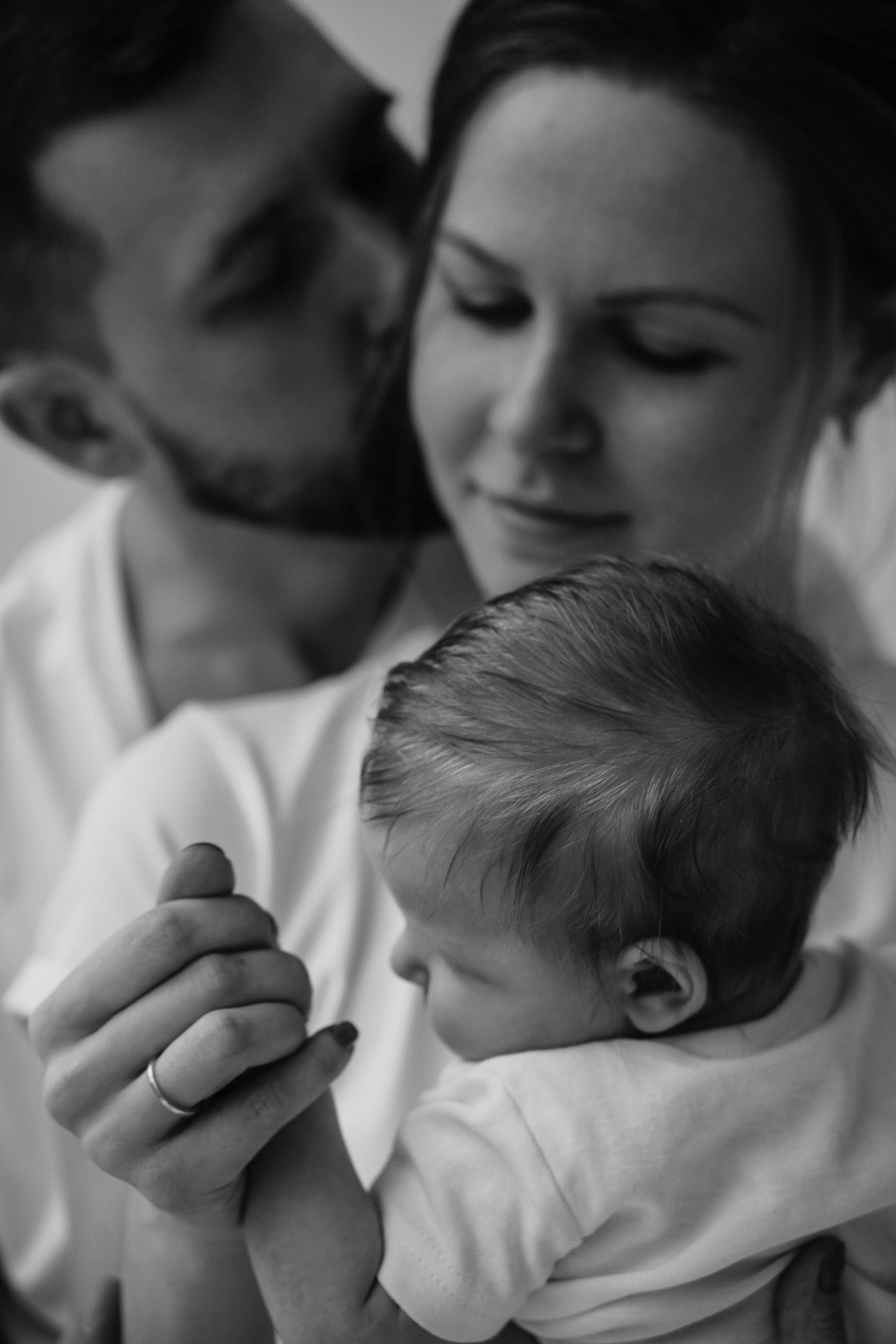 Юста с родителями, студийная фотосессия