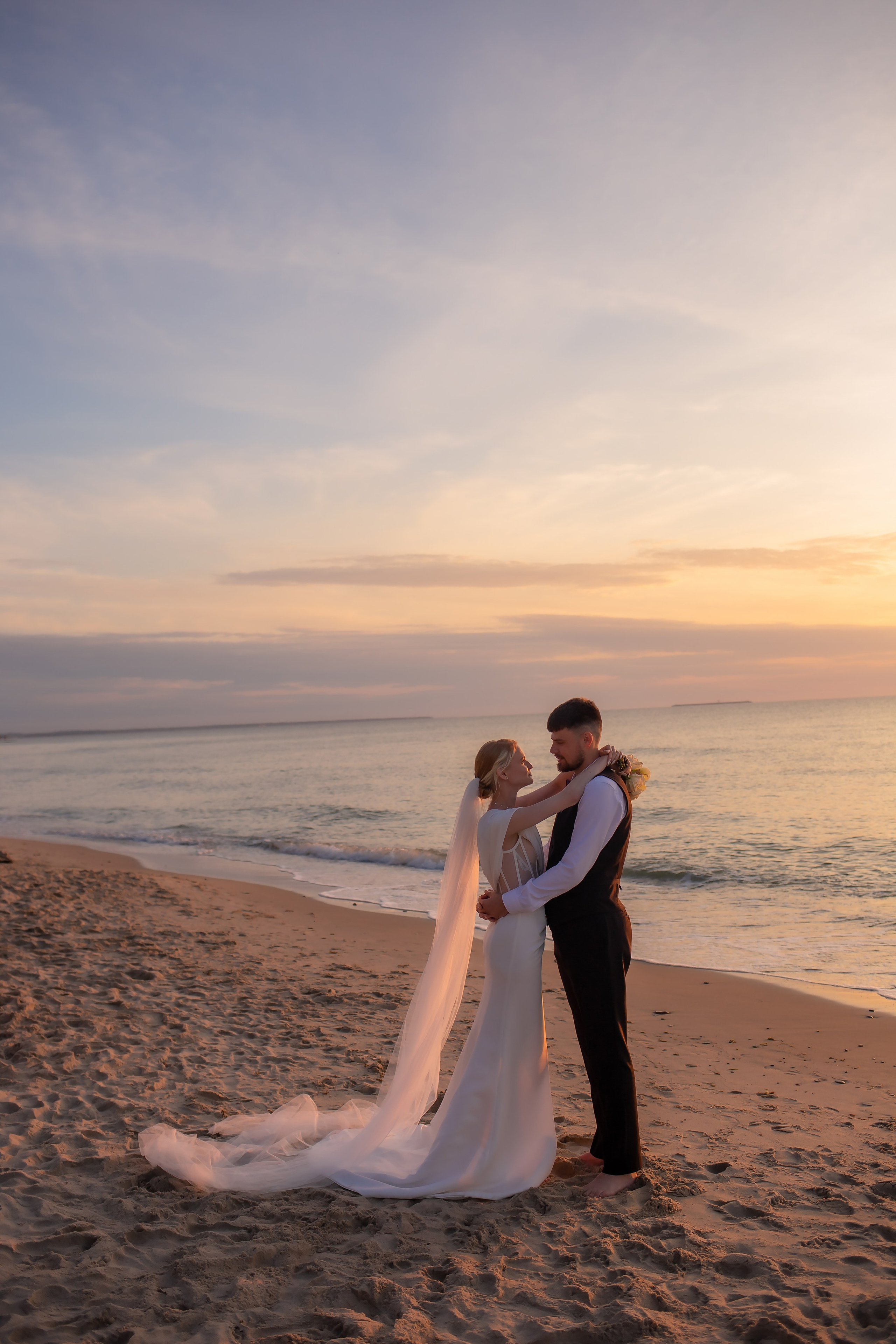 Александра и Влад. На закате. Фотограф в Калининграде Решетникова Алина