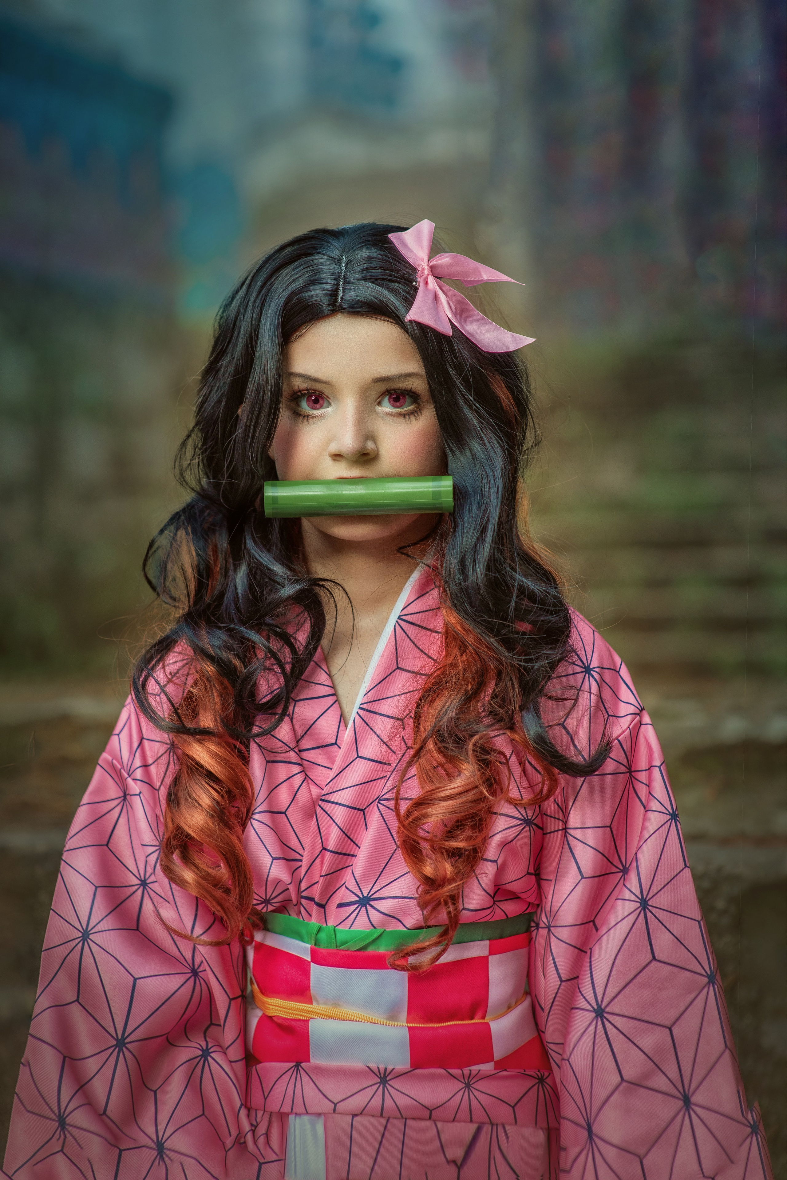 Художественная съёмка аниме (Танжиро и Незуко) (ретушь). Детский и семейный фотограф Краснодар / Сочи Сергеева Олеся