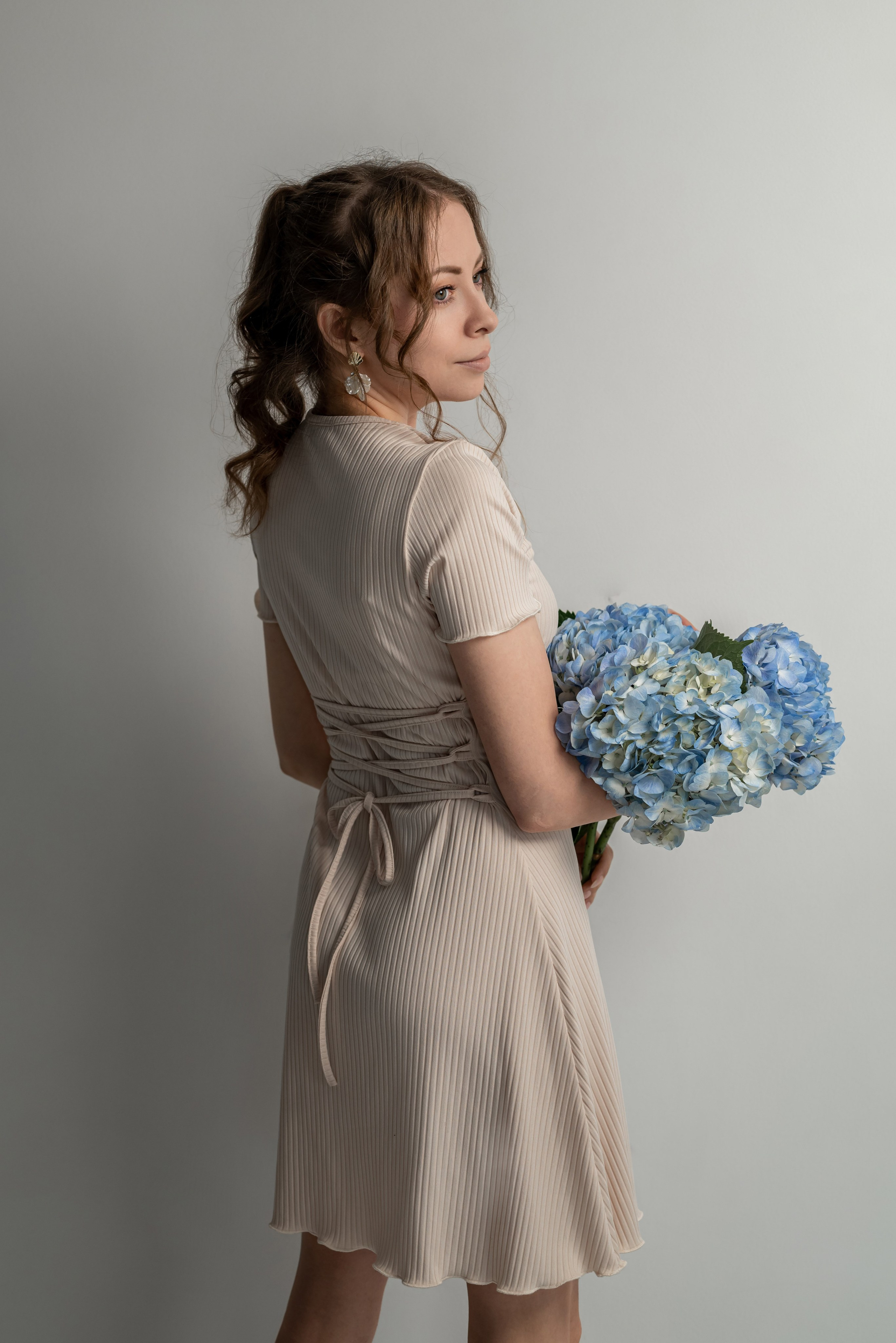 Фотопроект с голубыми гортензиями. Фотограф в городе Салават