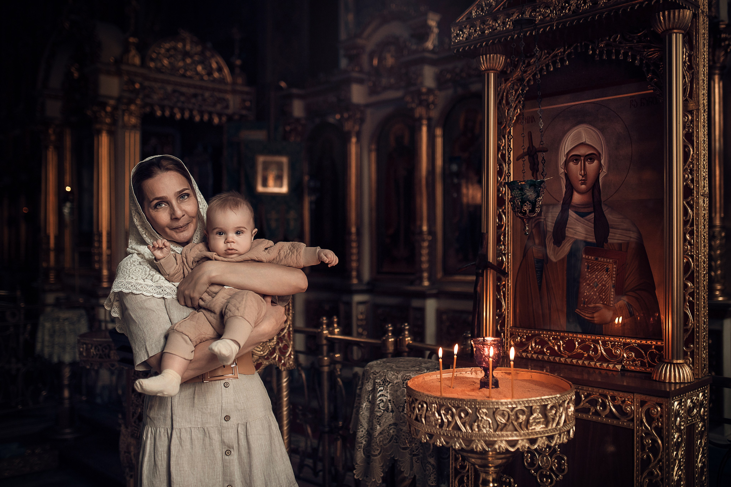 Фотосессия крещения в Москве