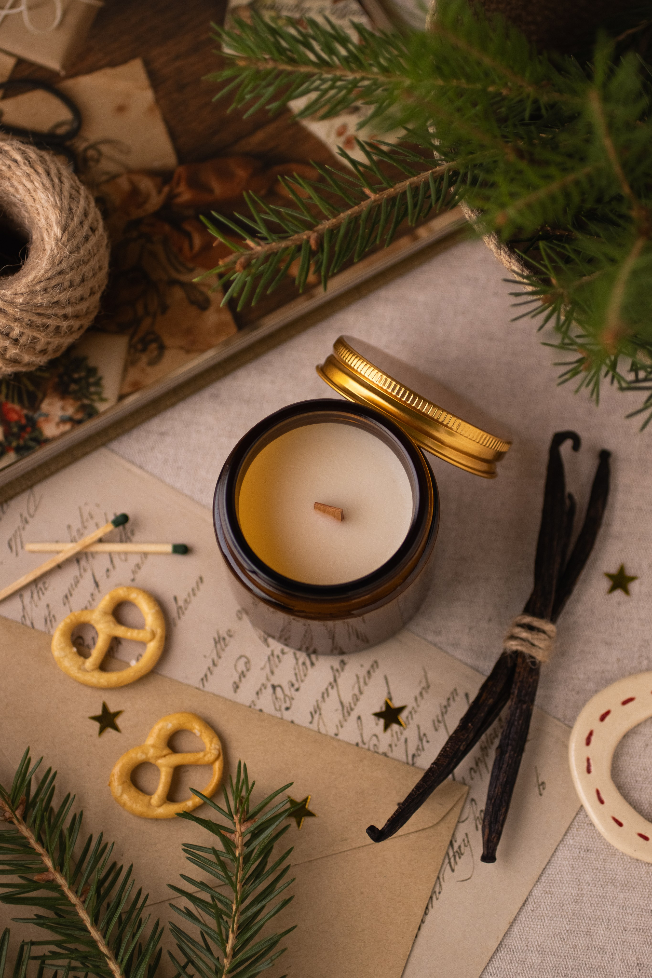 Новогодние свечи. Предметный фотограф в Балашихе Анастасия Михайлова