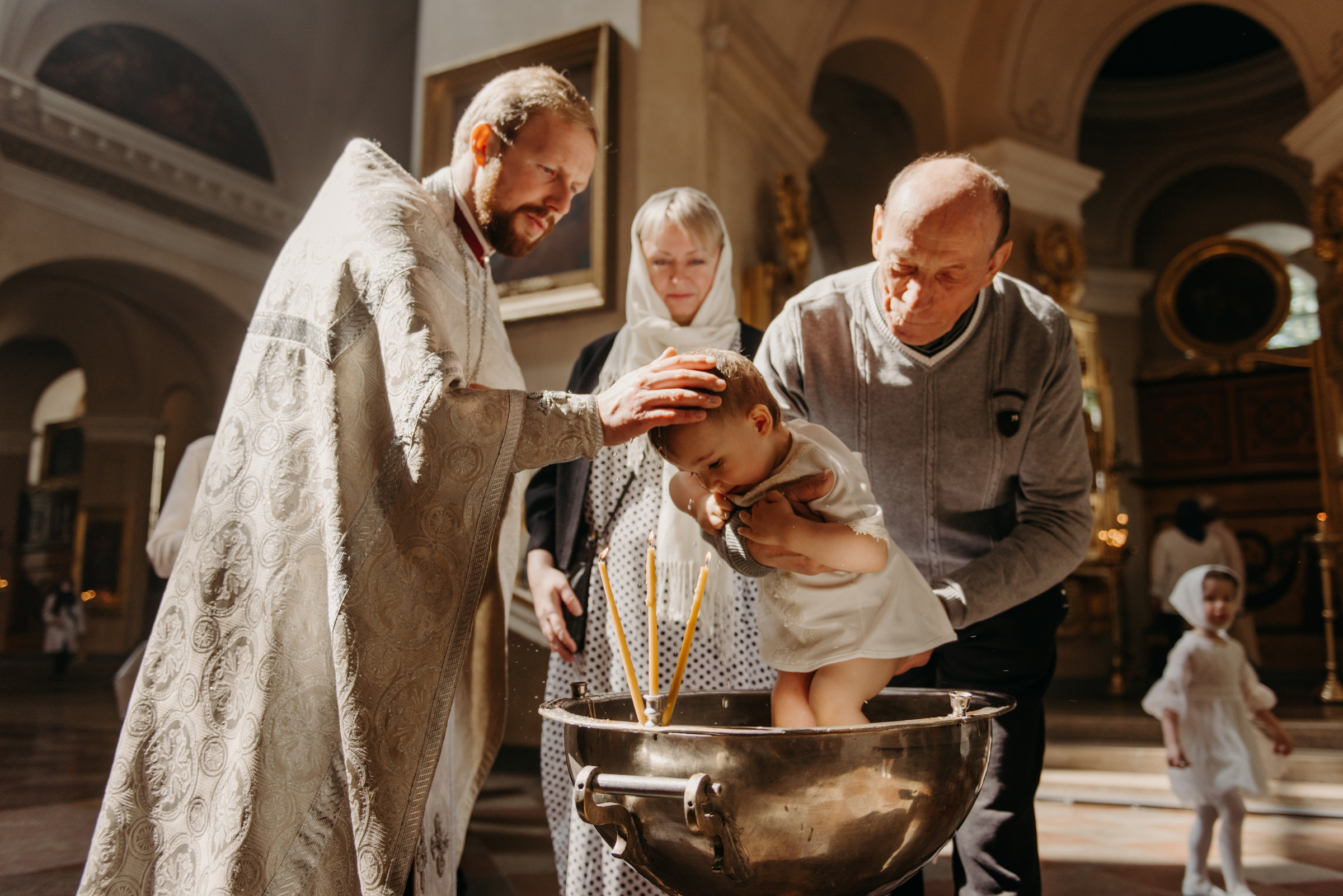 Крещение в Спасо-Преображенском соборе, фотограф на крещение в Санкт-Петербурге
