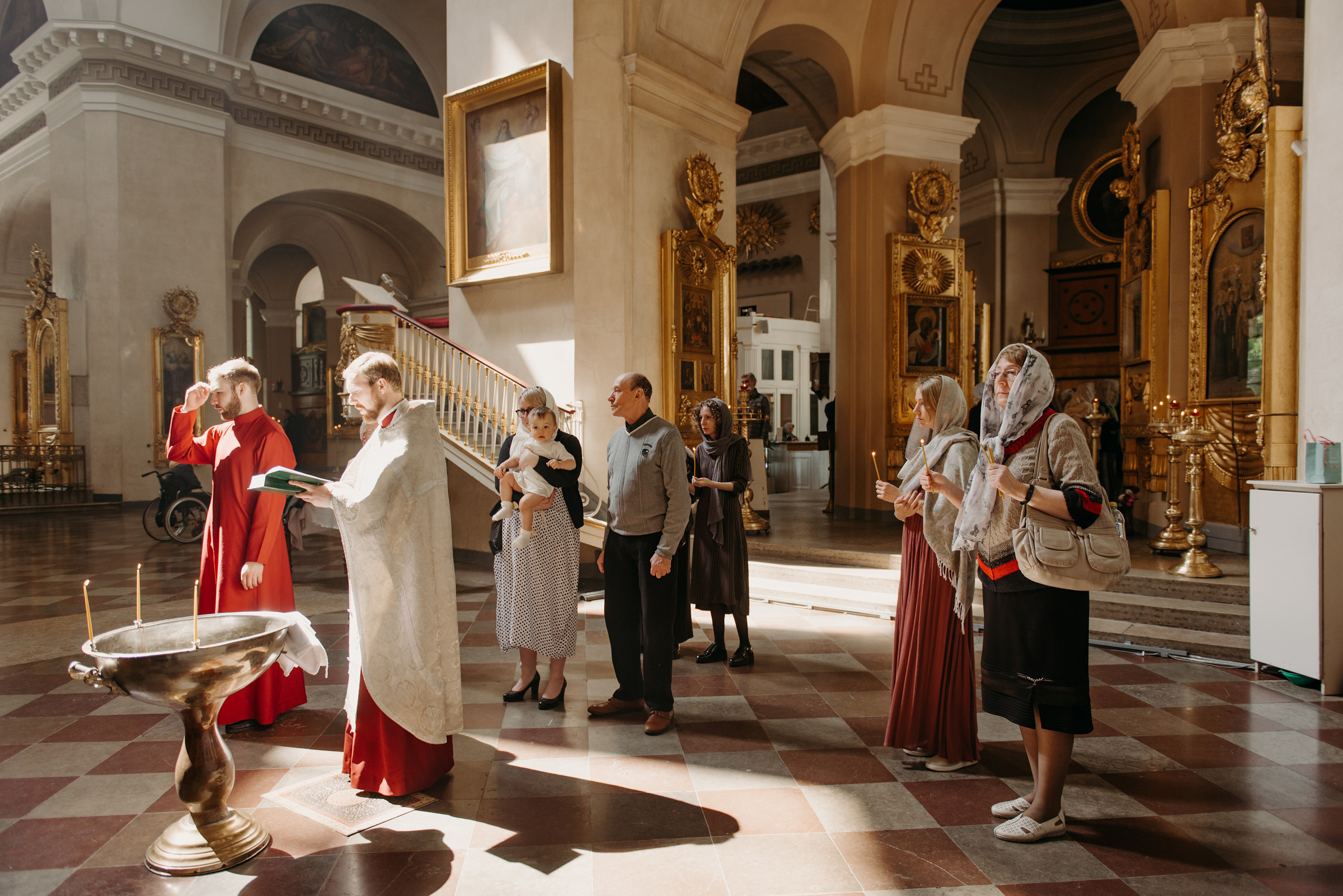Крещение в Спасо-Преображенском соборе, фотограф на крещение в Санкт-Петербурге
