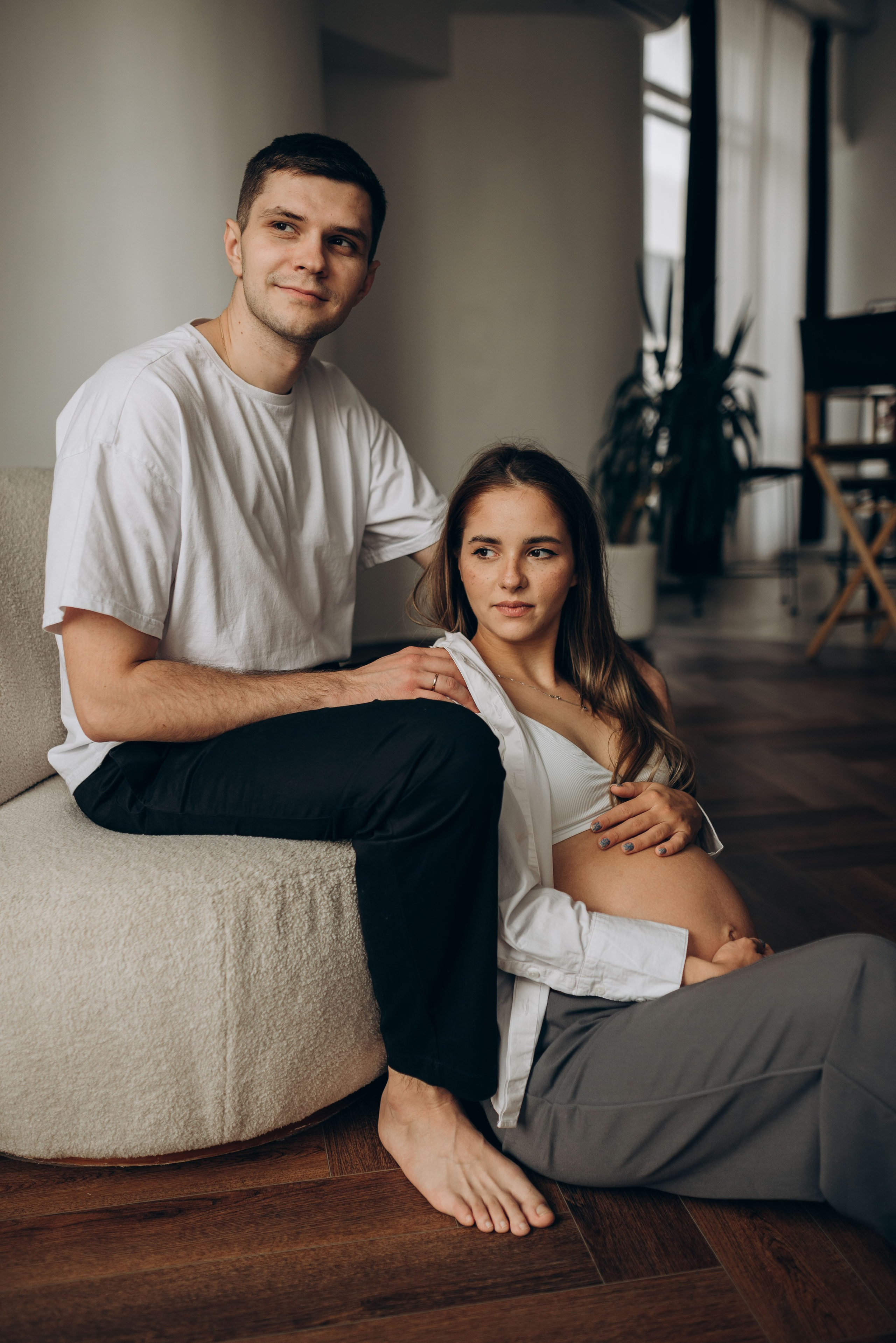 Фотосессия беременности в студии. Семейный фотограф в Домодедово и Москве Елена Пичугина