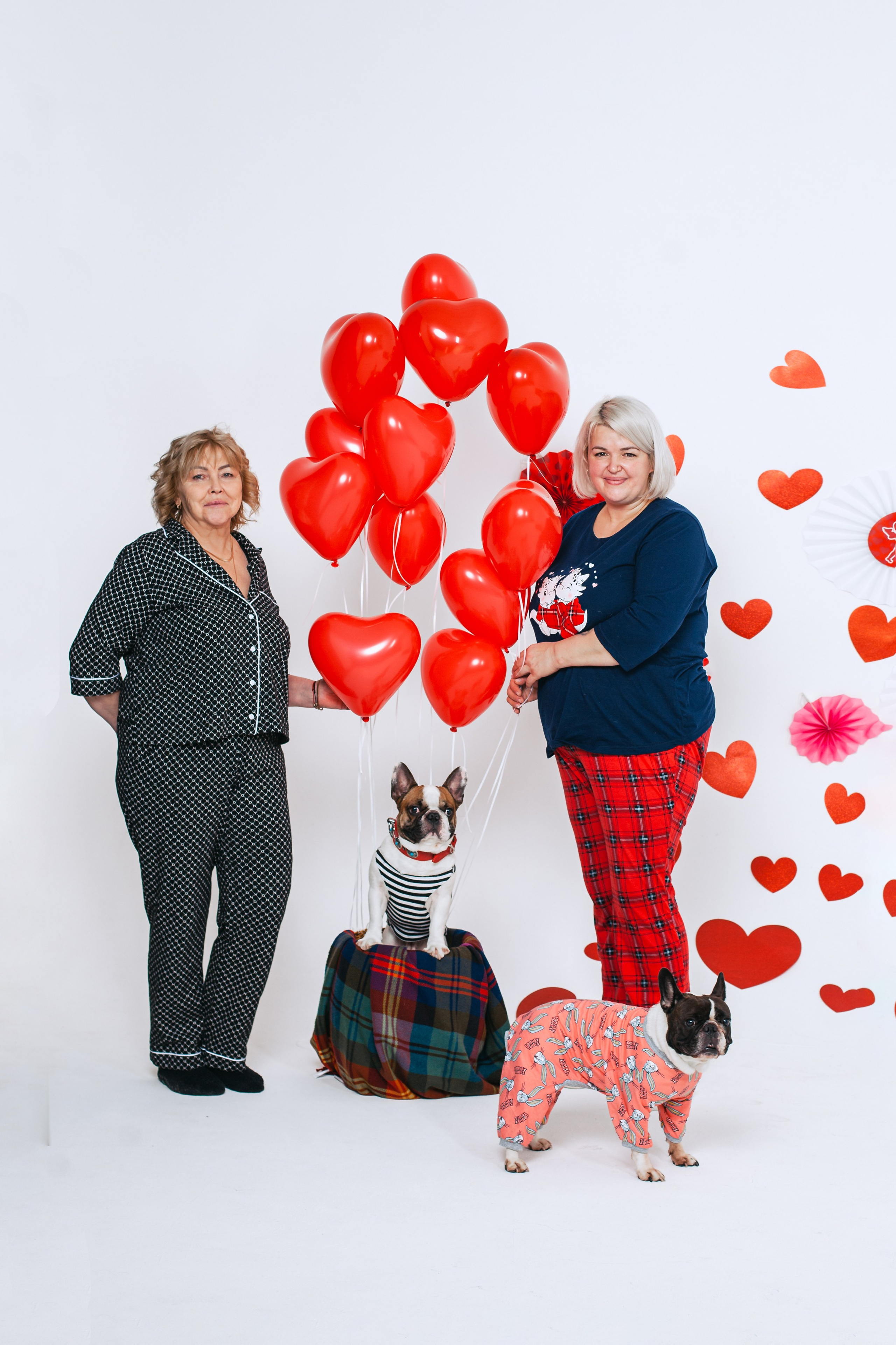 Пижамная вечеринка французских бульдогов и их хозяев. Фотограф-анималист Татьяна Степанова