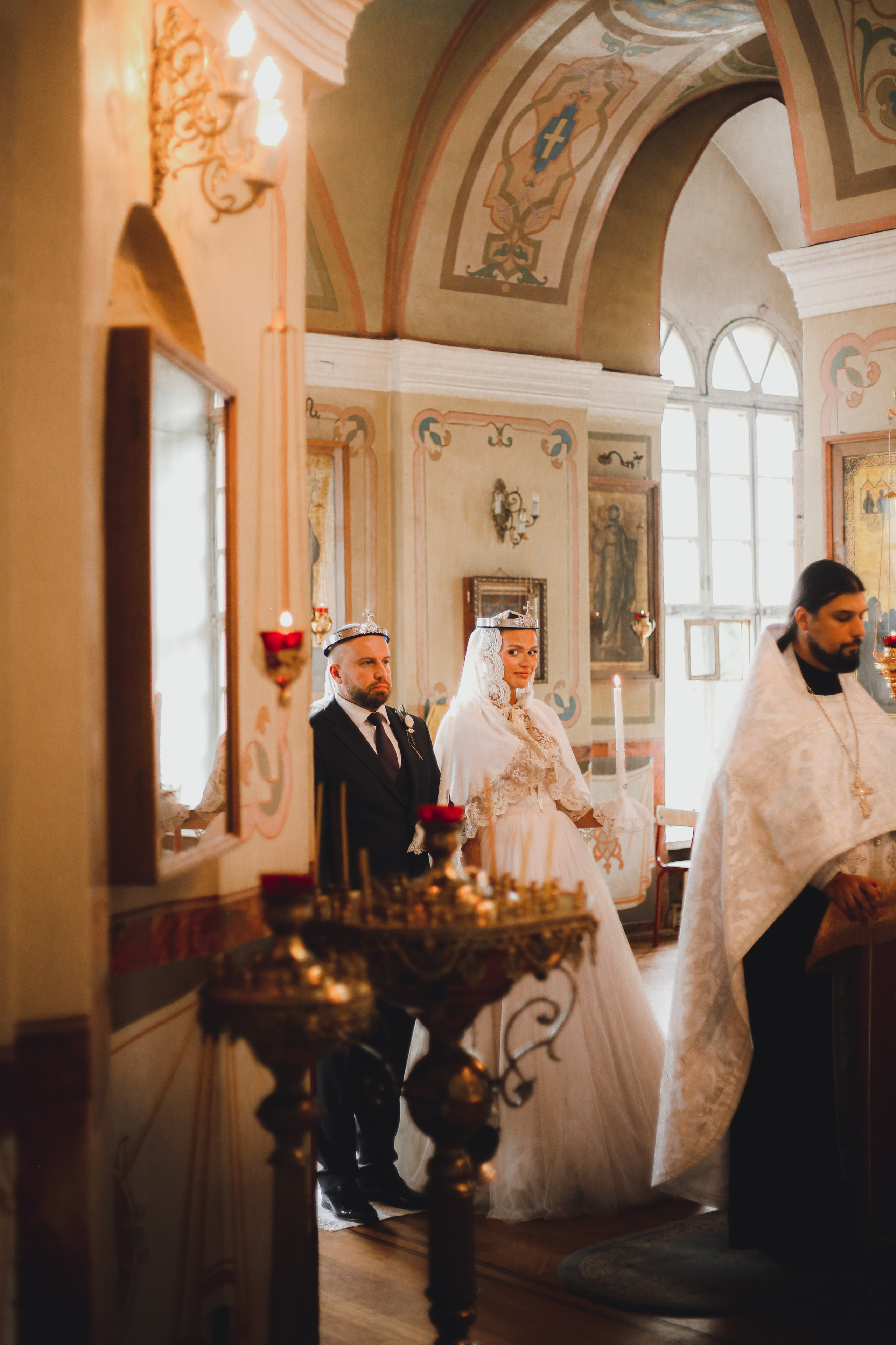 Венчание в Никольском Храме Зеленоград. Фотограф Анастасия Залевская