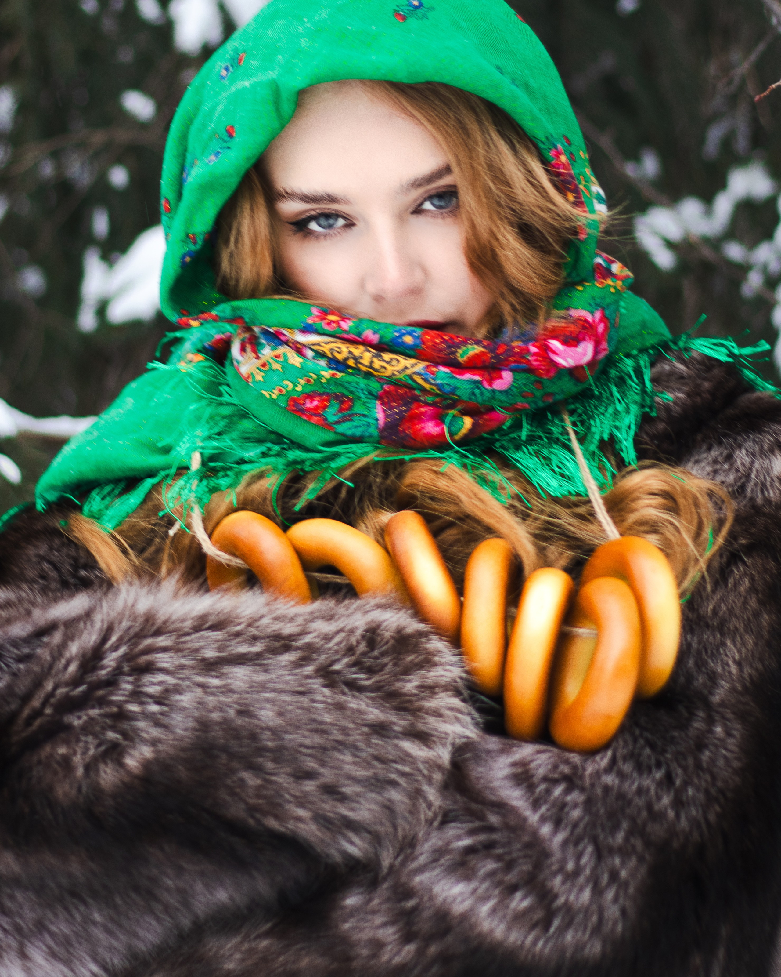 Юля съёмка в стиле Russian Girl. Анастасия Головерова фотограф Новосибирск