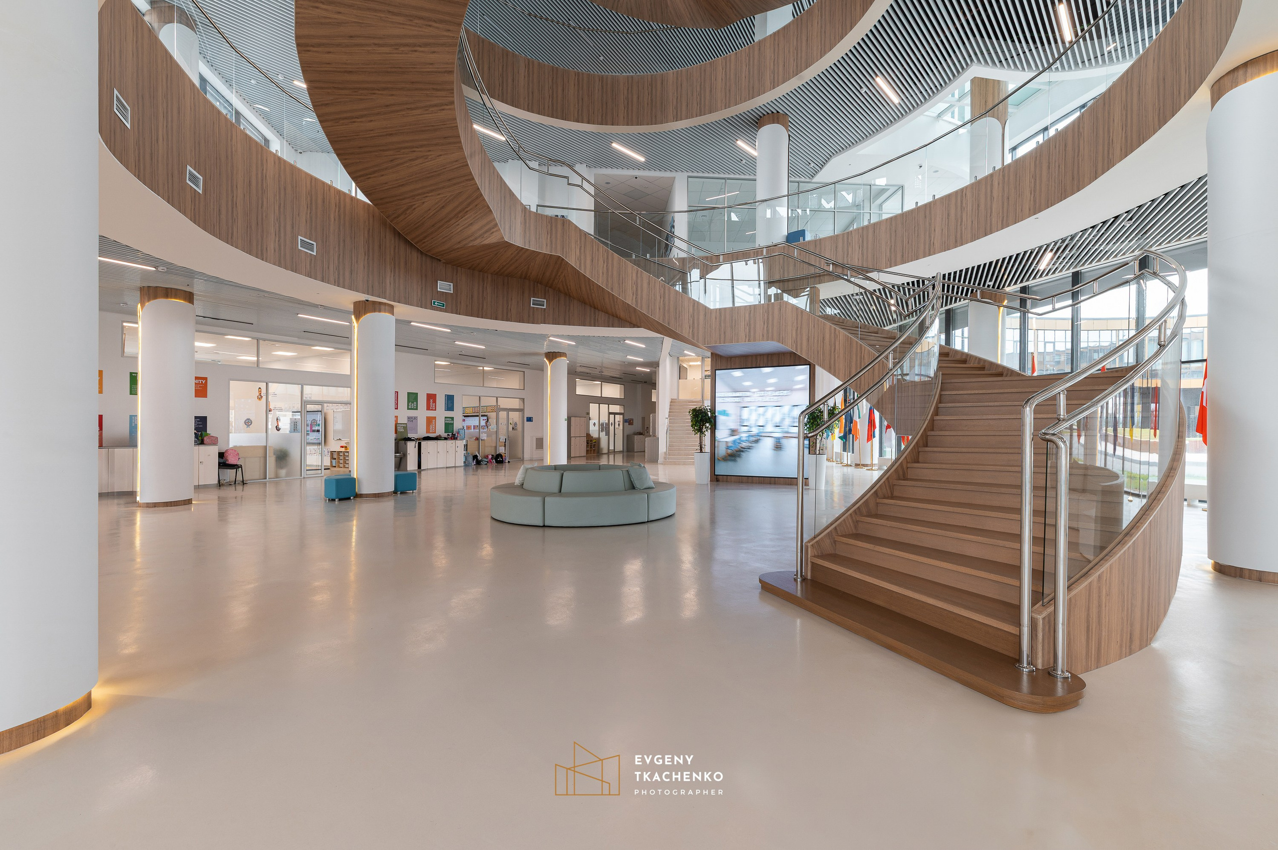 Kazakhstan International School, г. Астана. Архитектурный и интерьерный фотограф в Казахстане