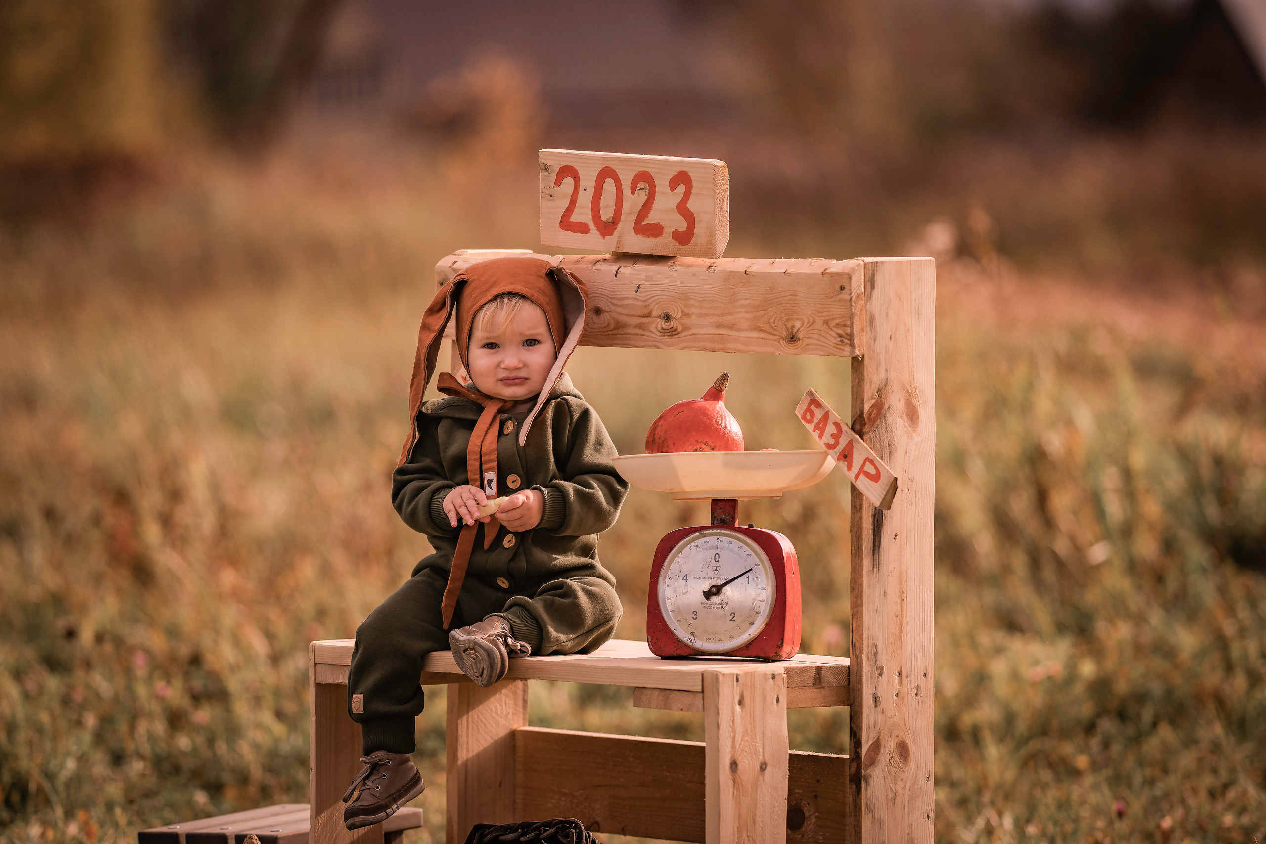 Осень, тыквы, дети. Семейный фотограф Ефремова Виктория
