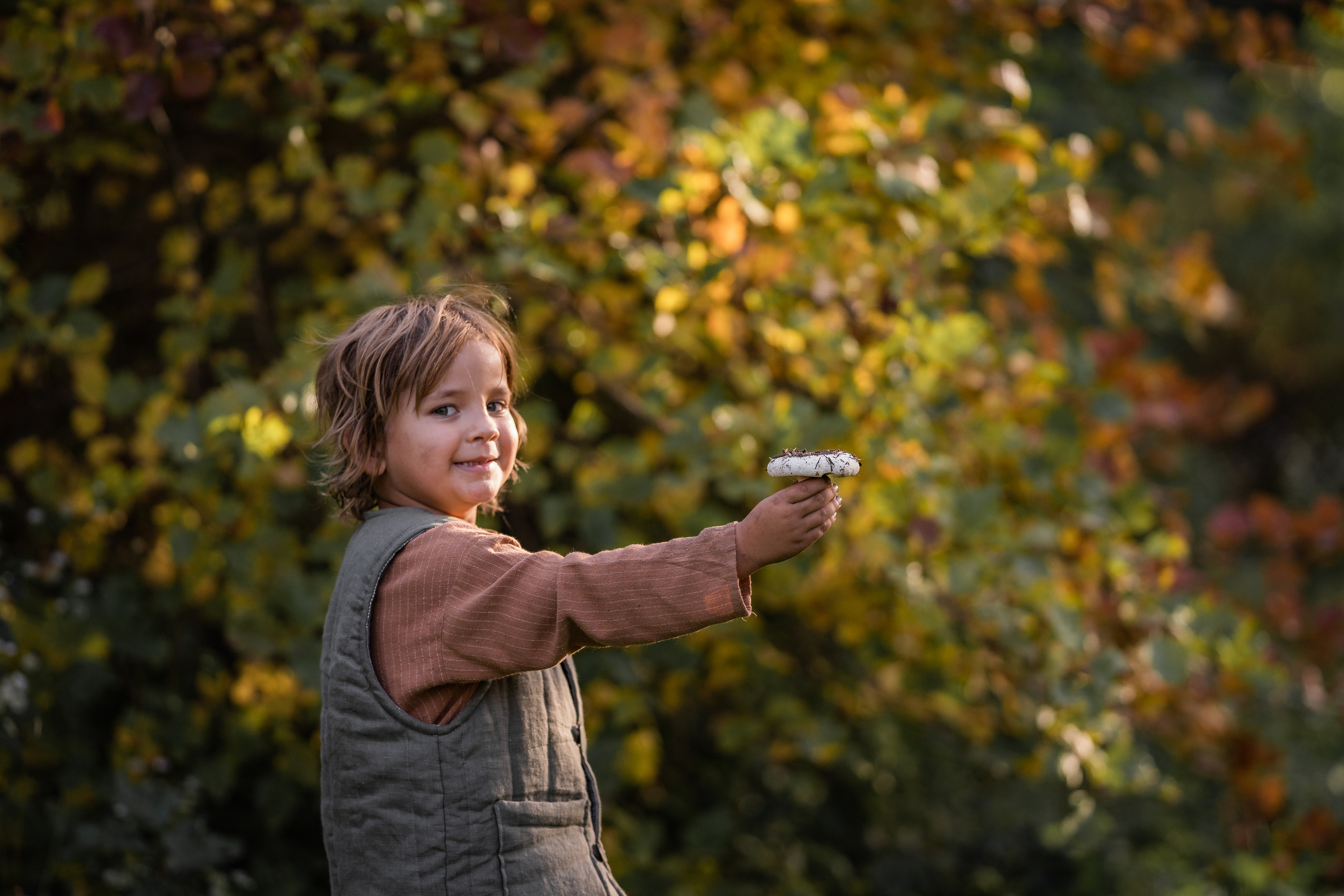Никола-Ленивец. Дети. Осень. Грибы. Семейный фотограф Ефремова Виктория