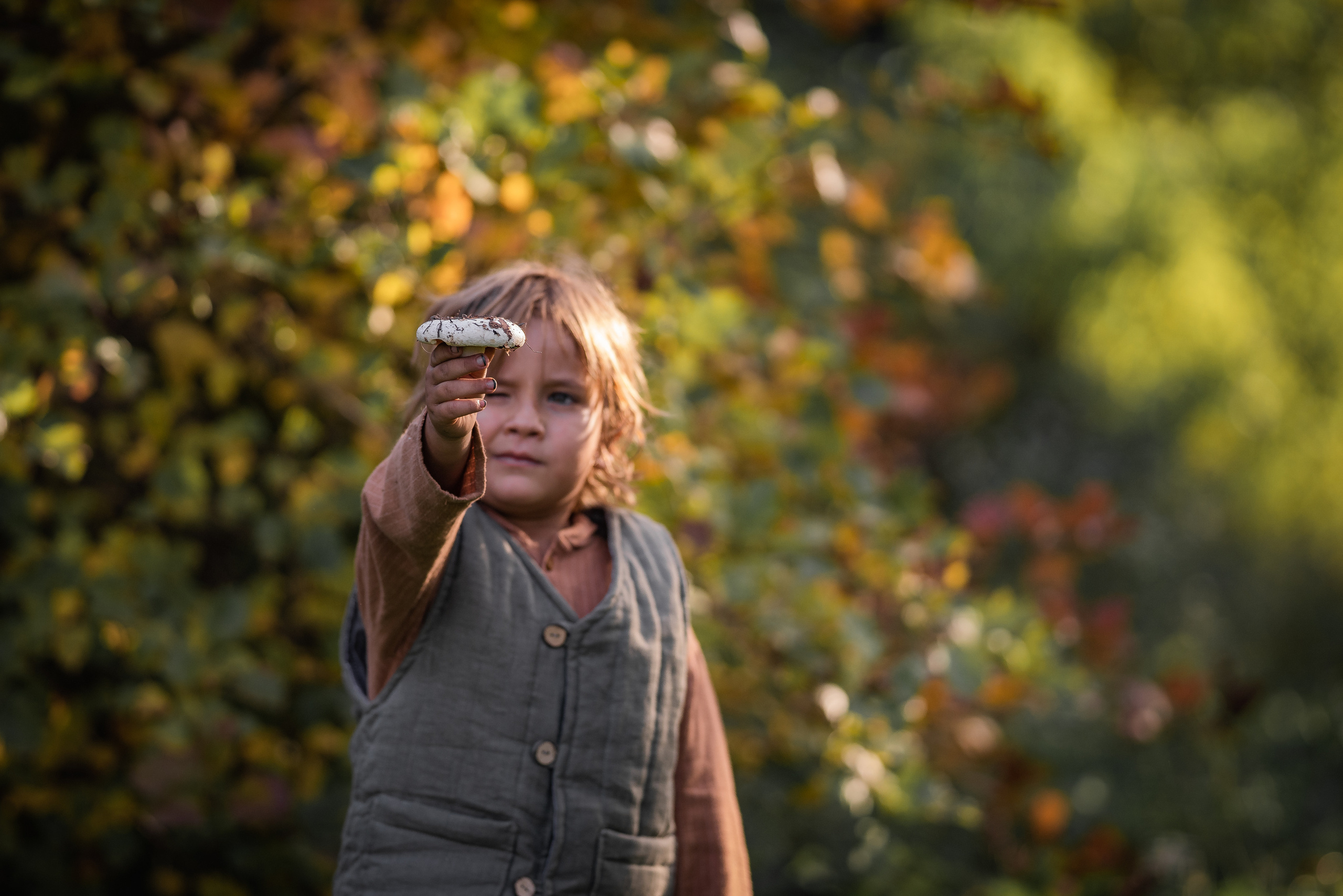 Никола-Ленивец. Дети. Осень. Грибы. Семейный фотограф Ефремова Виктория
