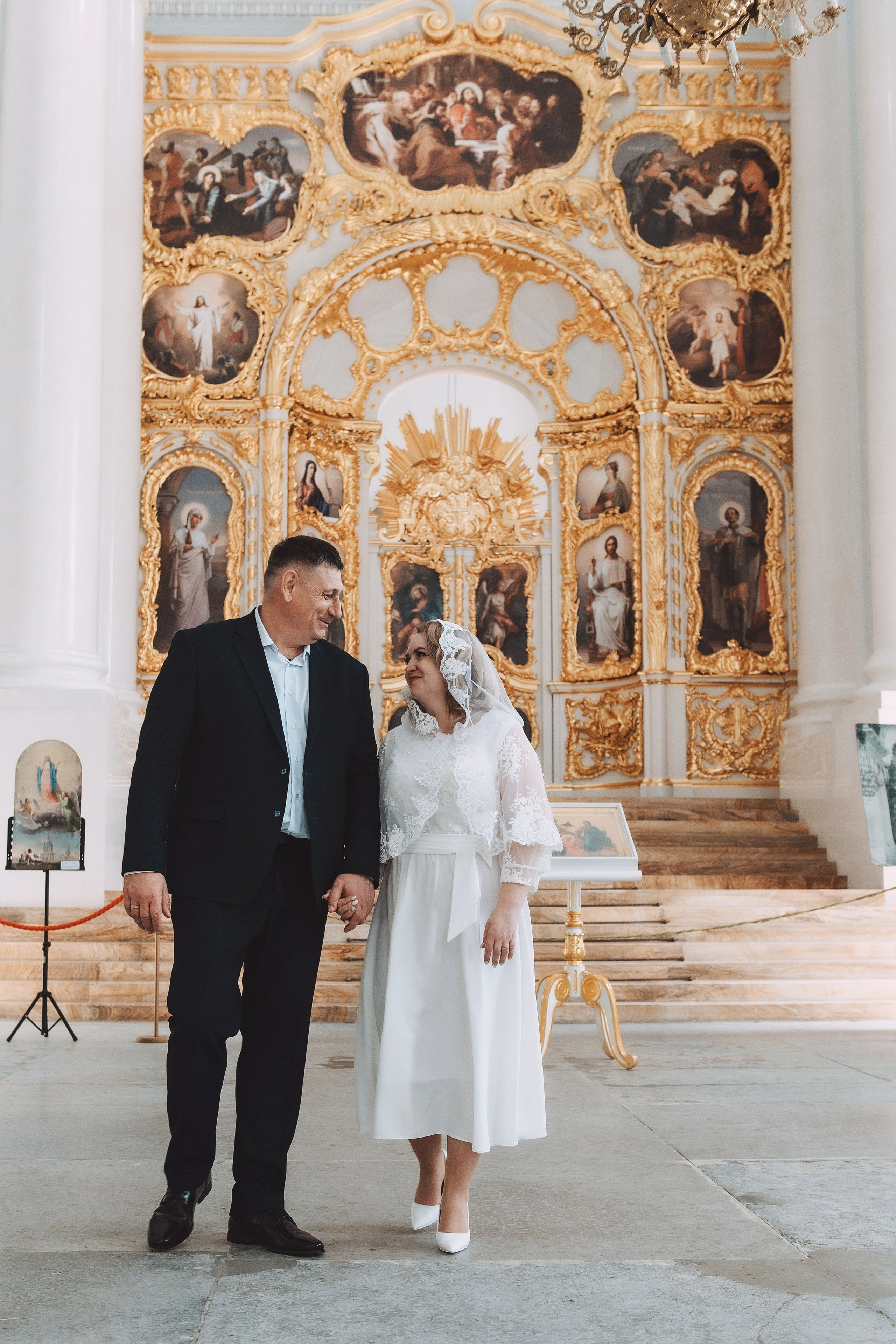 Алена и Сергей. смольный собор. Свадебный и семейный фотограф в Санкт-Петербурге — Мария Черепанова