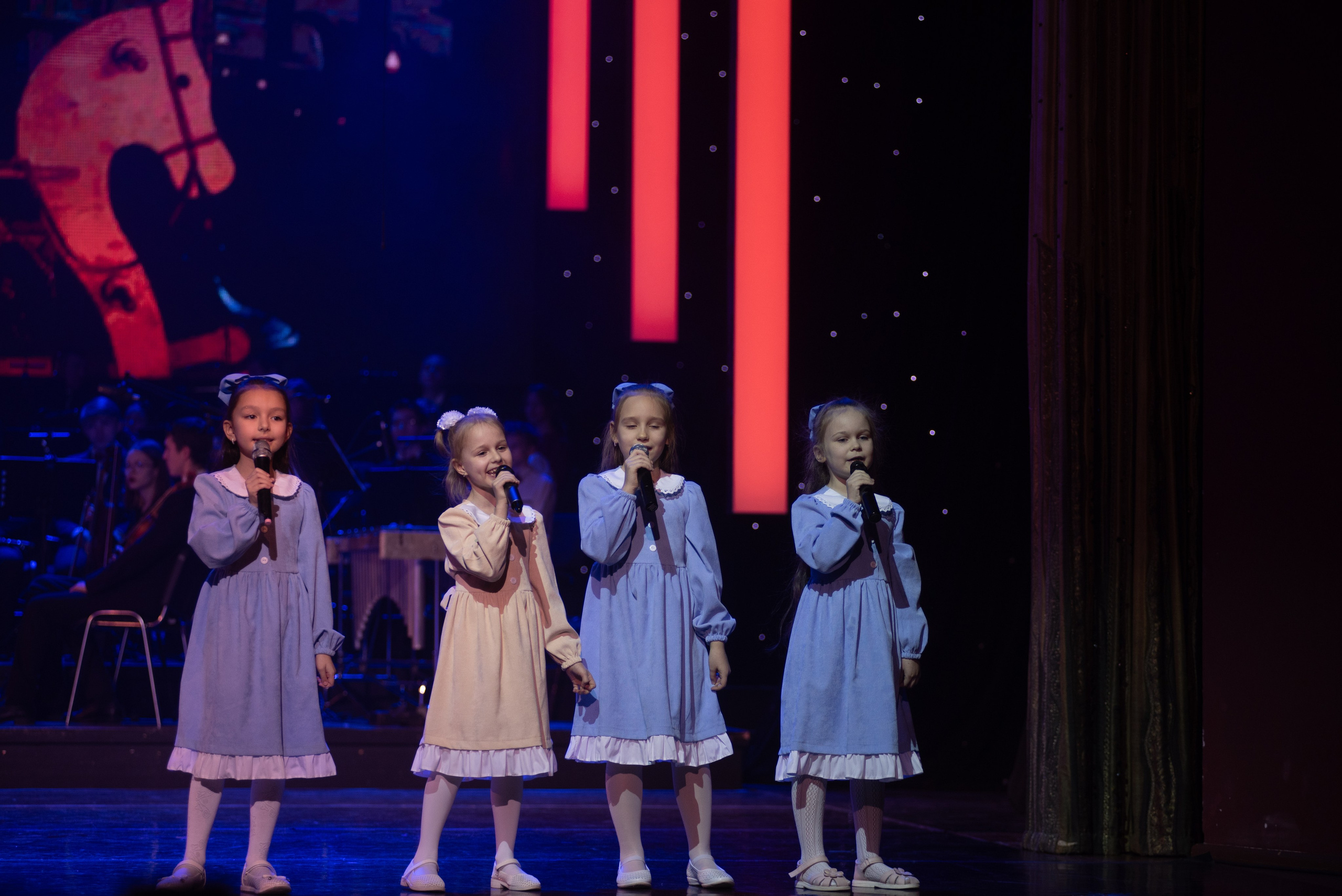 Отчетный концерт ДШИ «Гармония» «Зимняя гармония». Фотограф новорожденных, семейный детский в Тюмени Татьяна Морозова